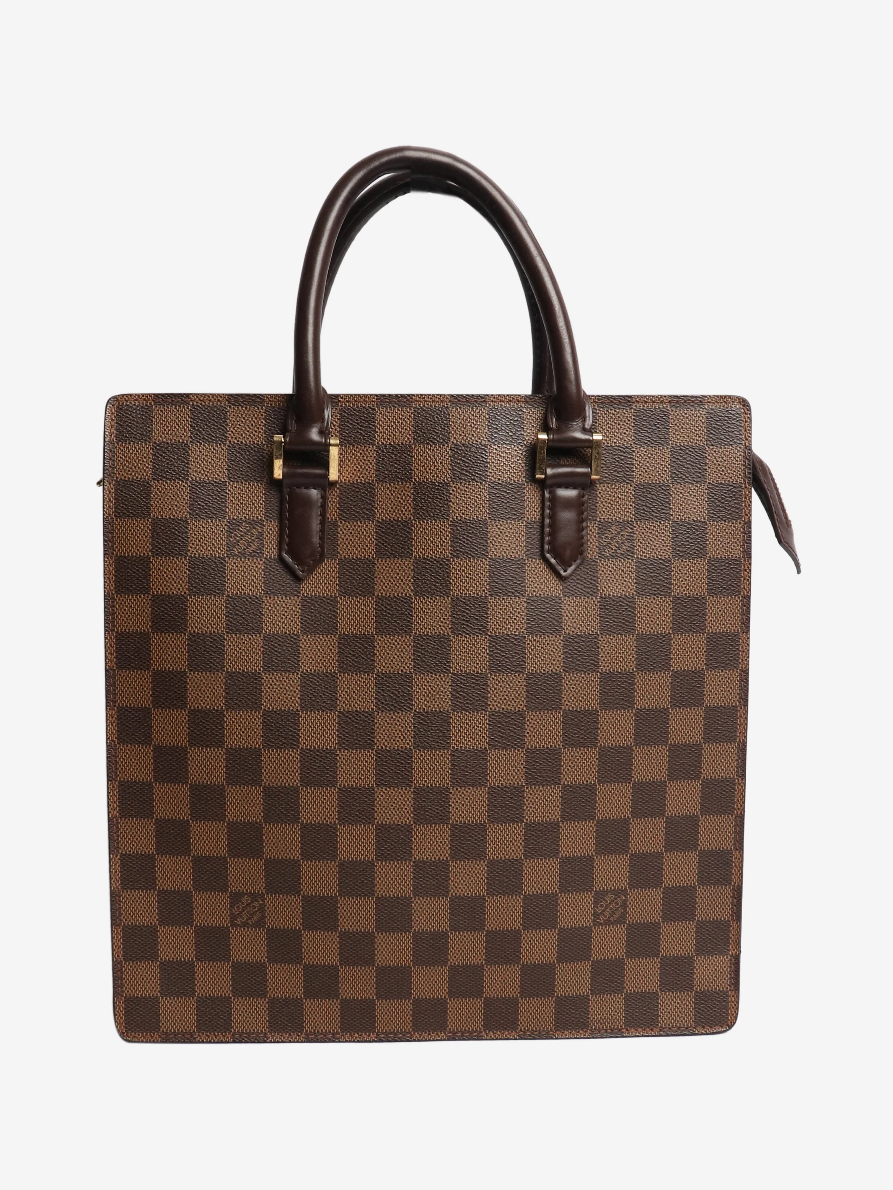 Brown 2001 Damier Ebene Venice tote bag