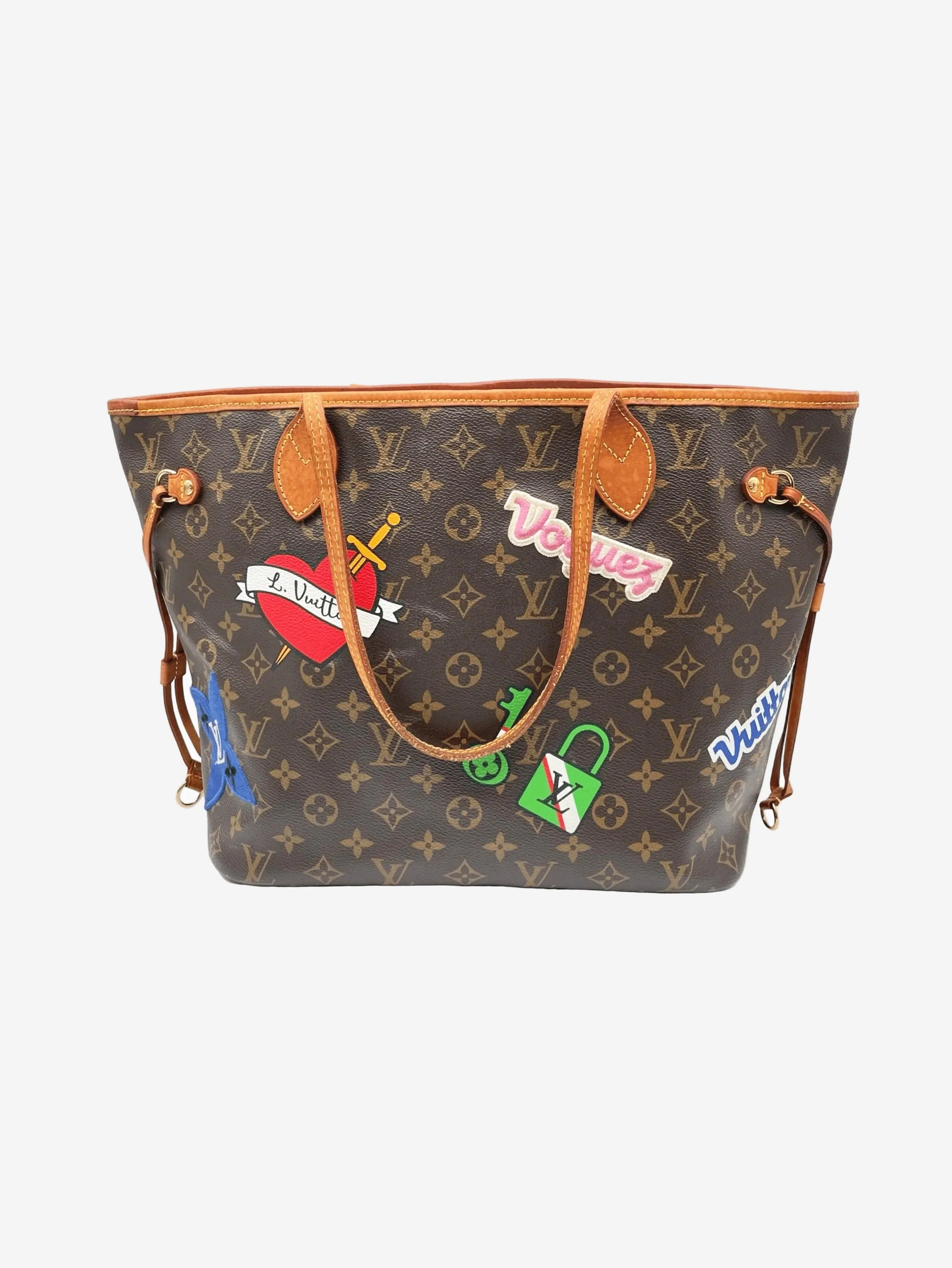 Brown 2018 Monogram Neverfull MM motif bag