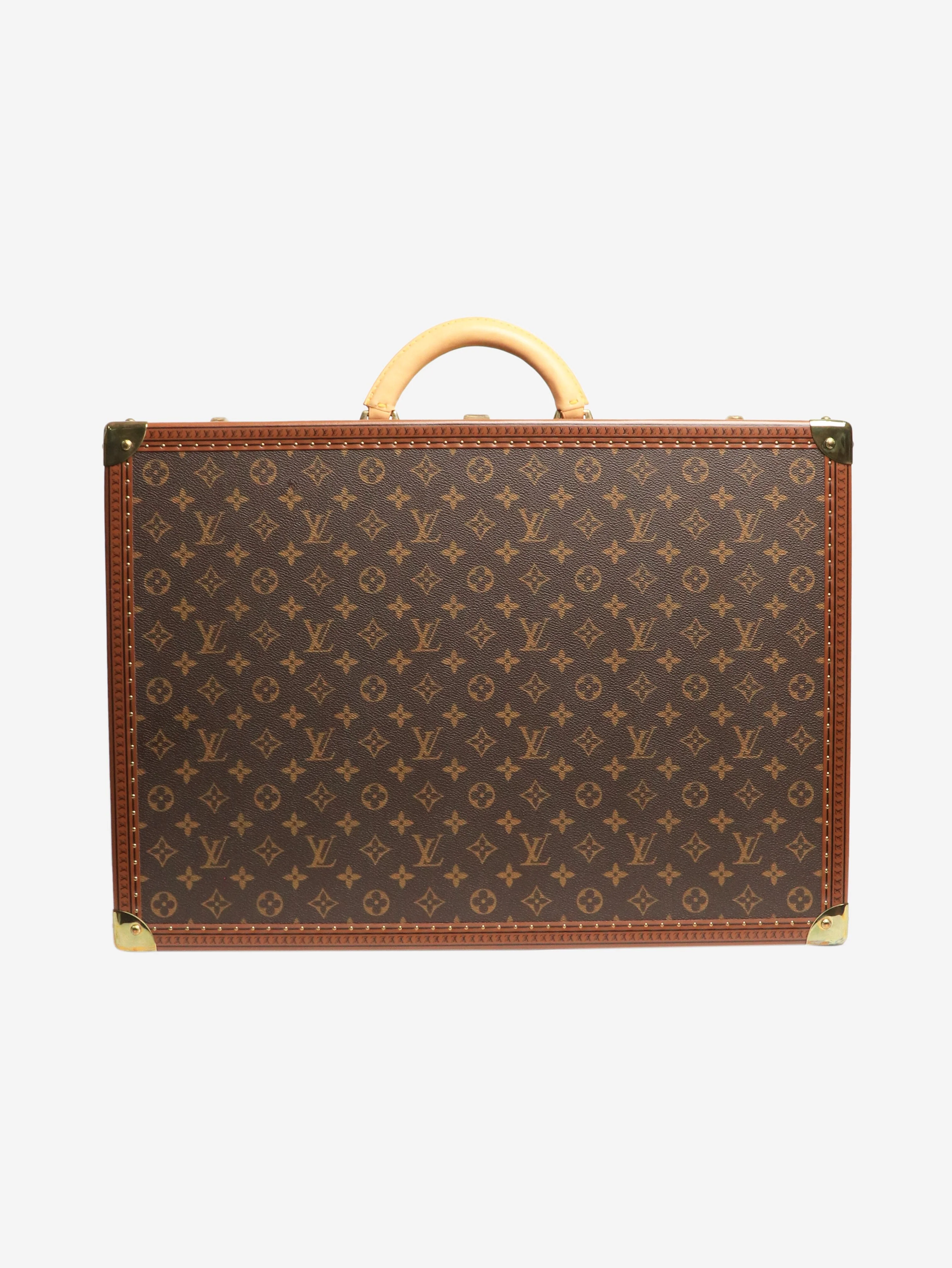 Brown Alzer 55 Monogram suitcase trunk - Image 3