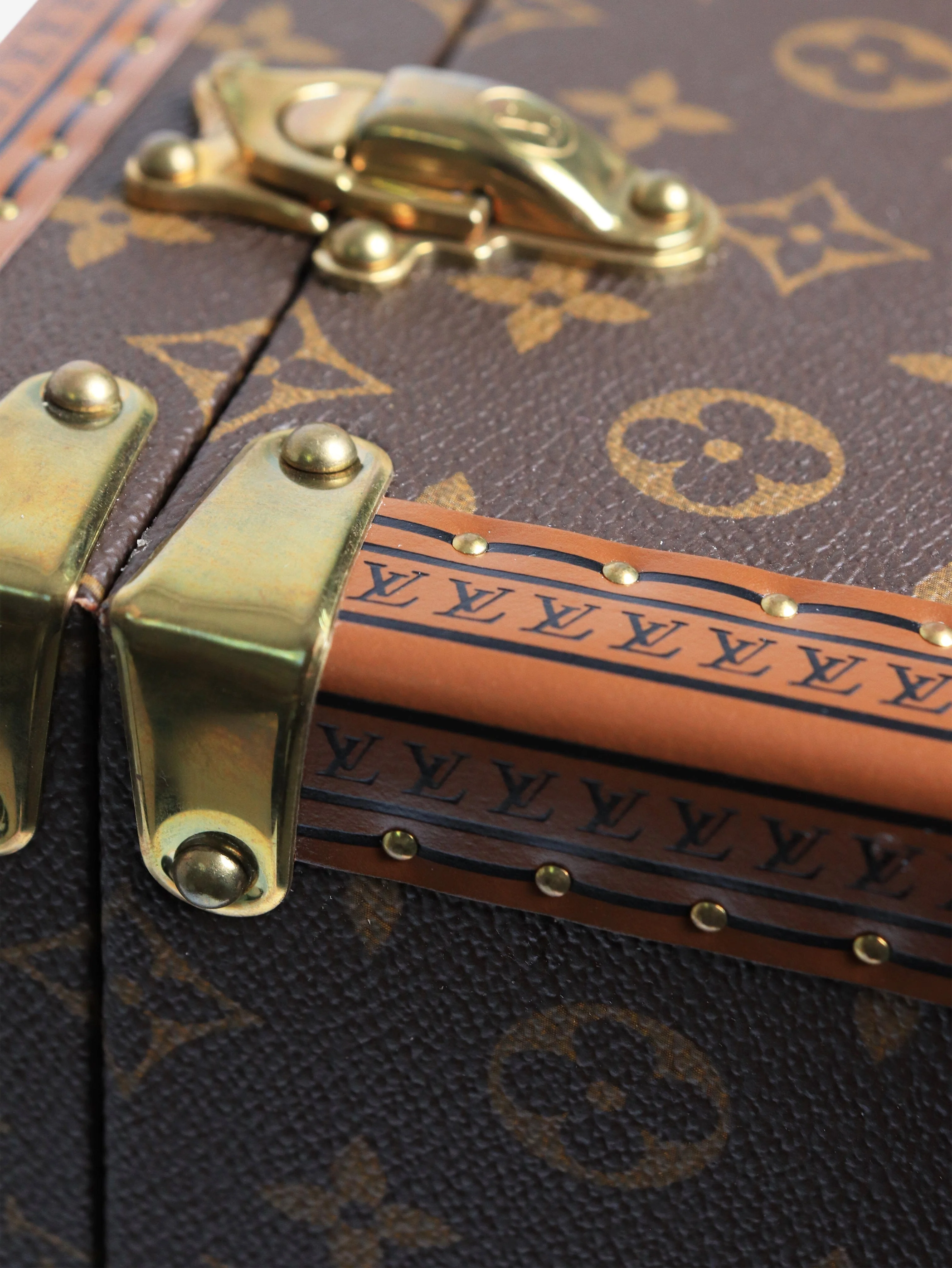 Brown Alzer 55 Monogram suitcase trunk - Image 5