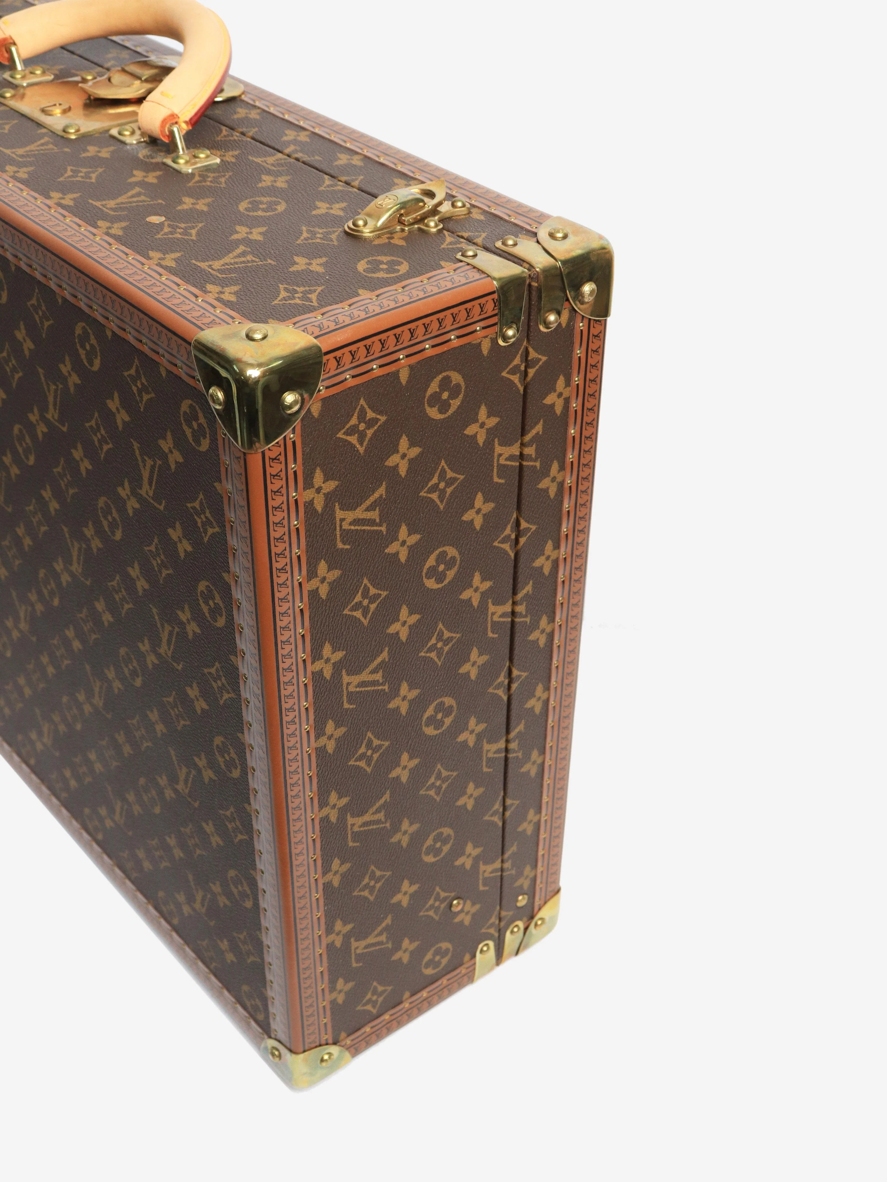 Brown Alzer 55 Monogram suitcase trunk - Image 6