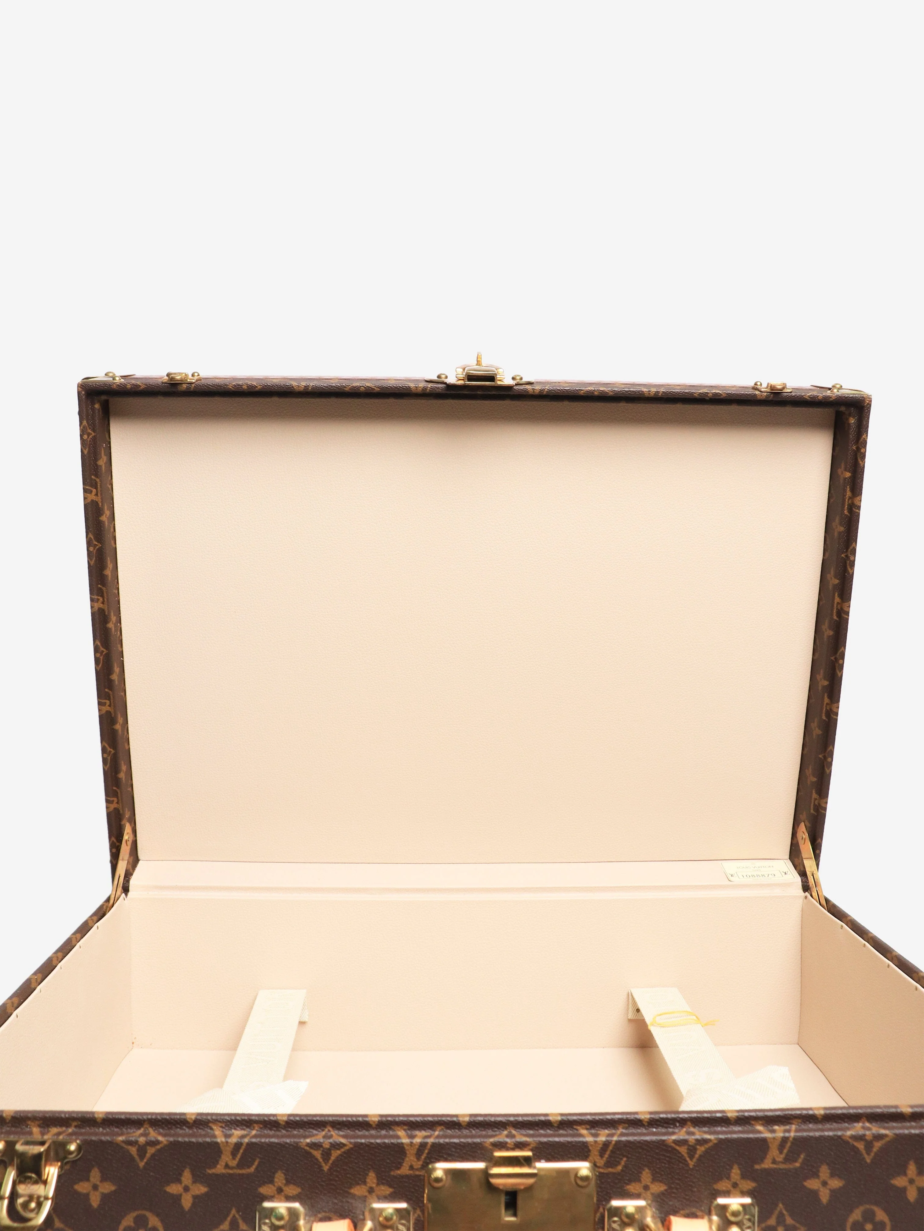 Brown Alzer 55 Monogram suitcase trunk - Image 9