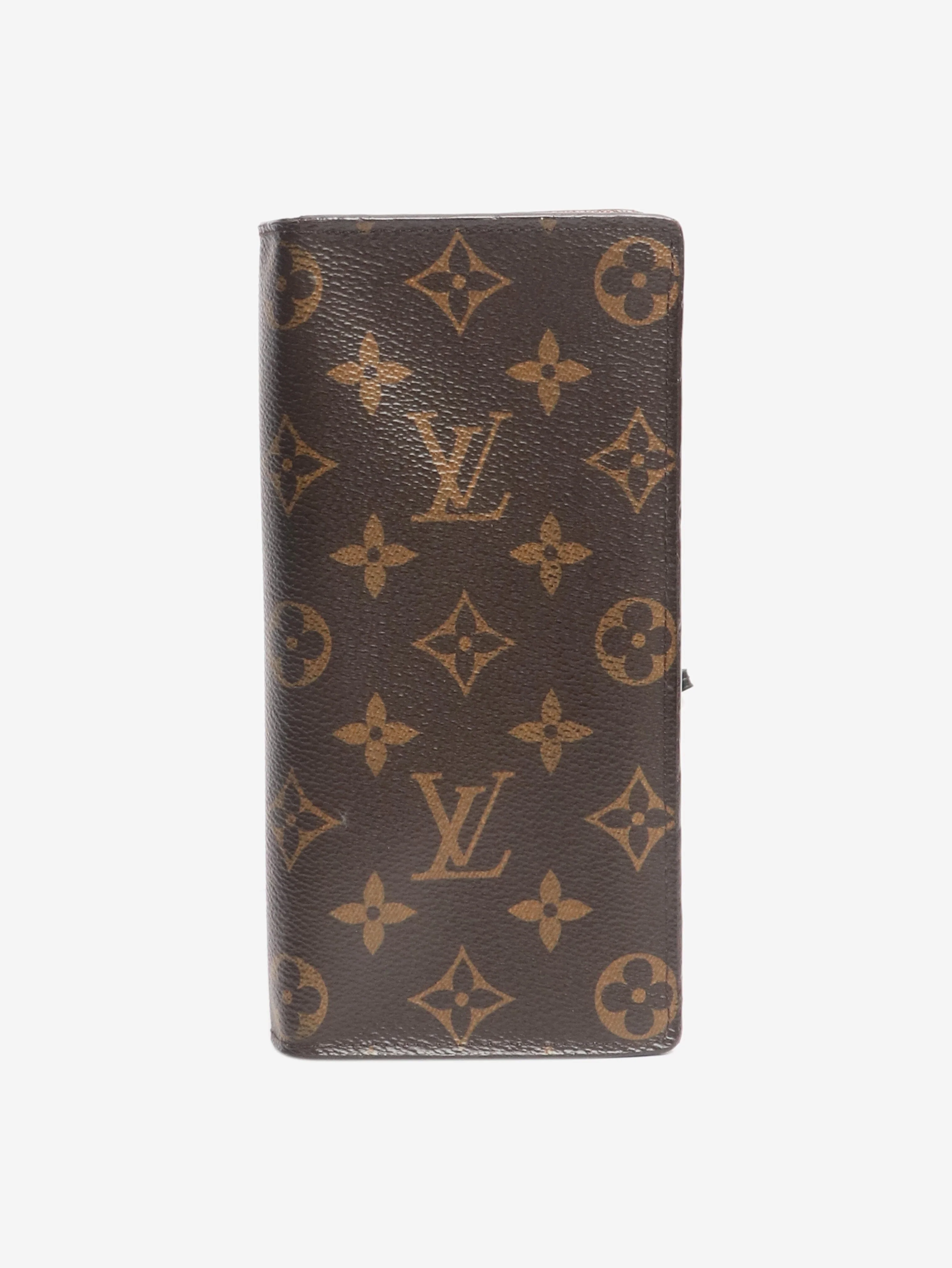 Brown Portefeuille Brazza long wallet