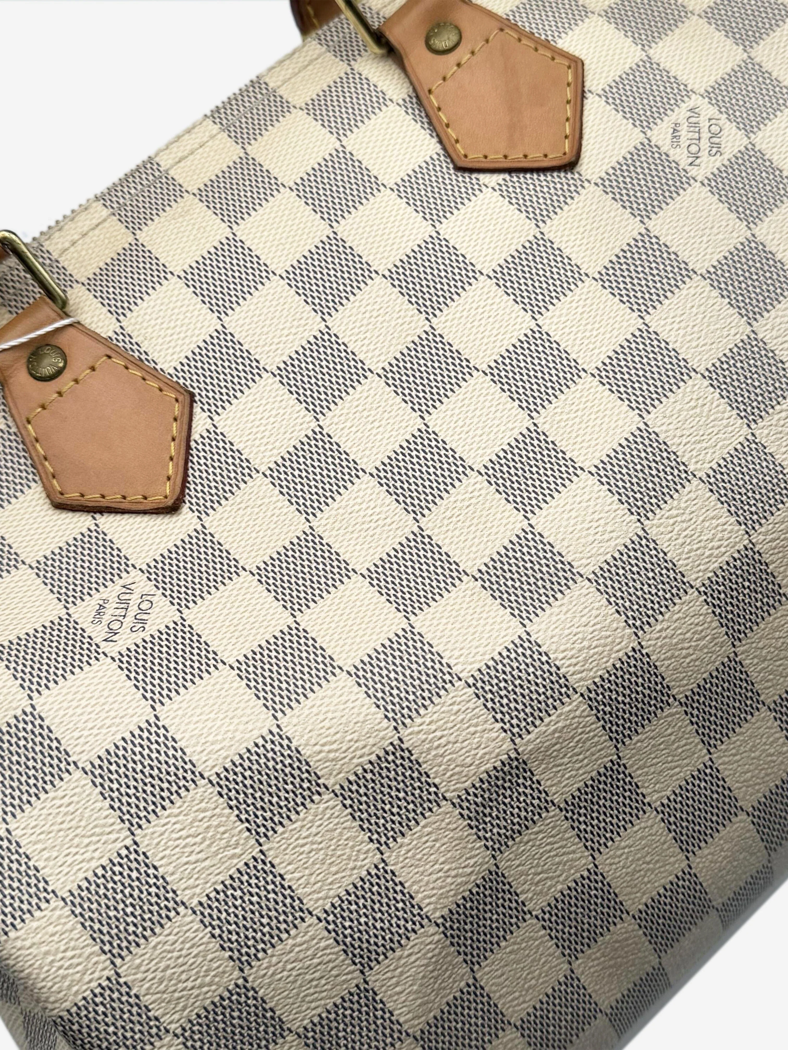 Cream 2012 Damier Azure Speedy 30 bag - Image 3
