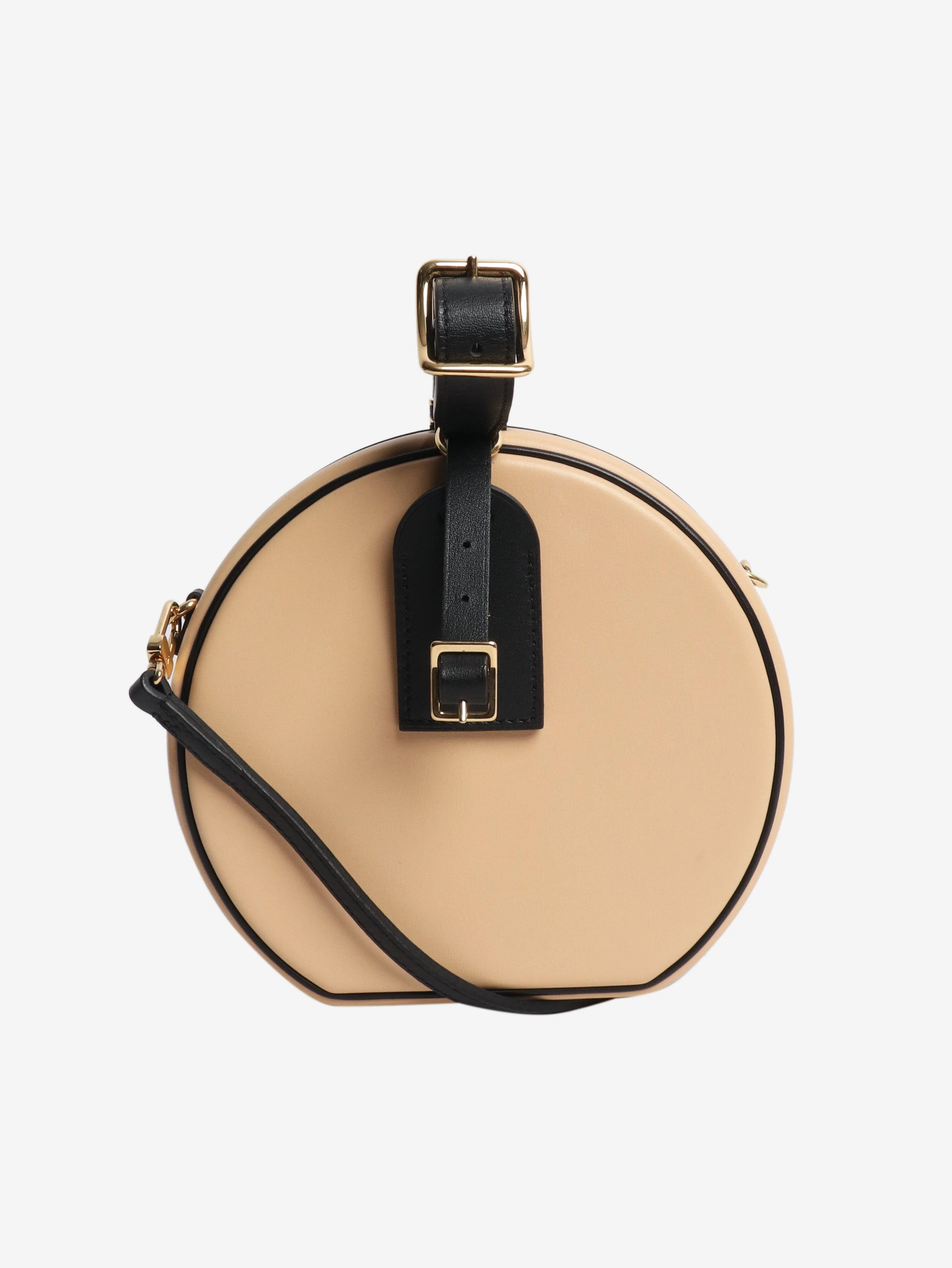 Black and beige 2018 Petite Boite Chapeau bag