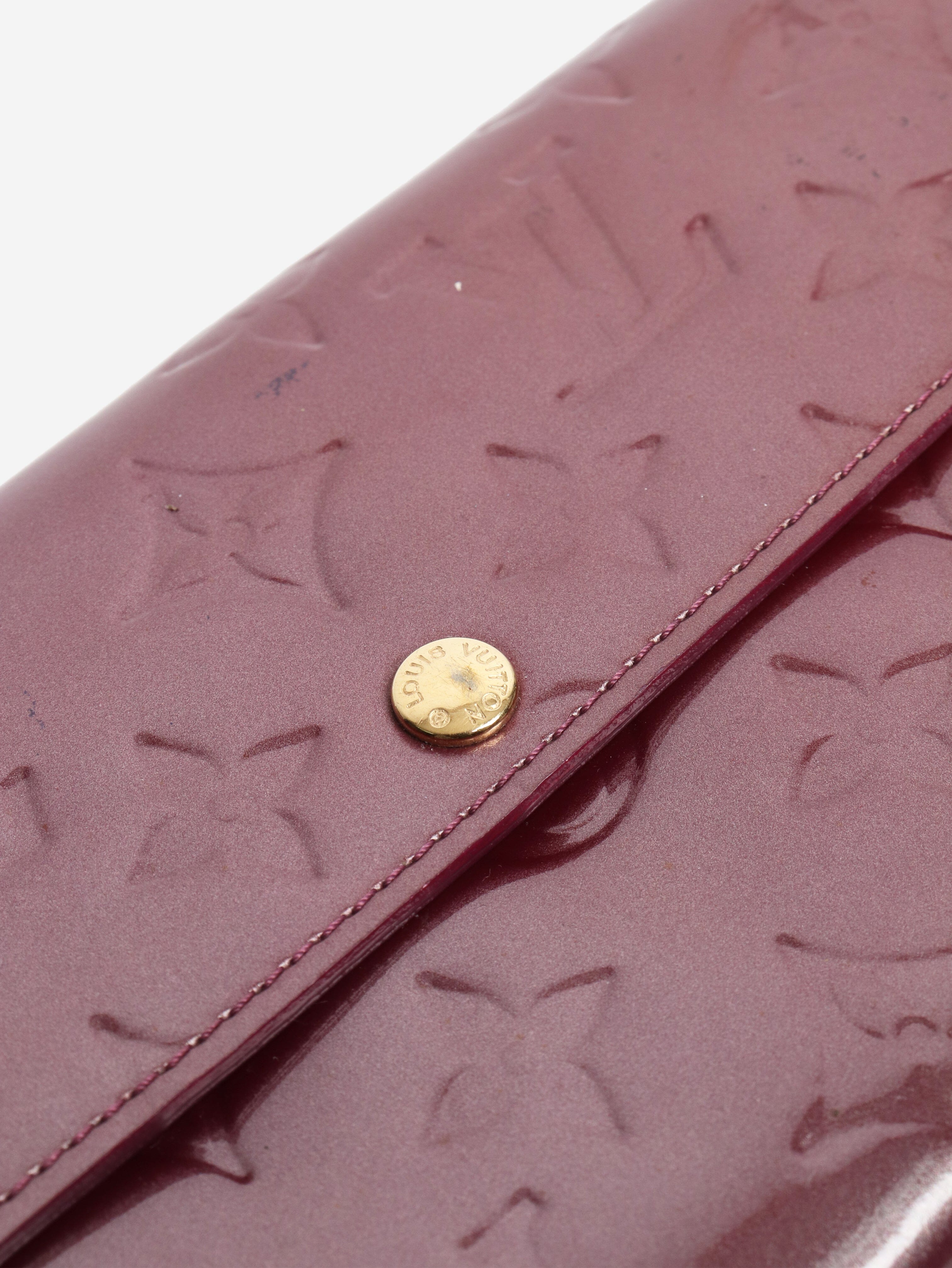 Red Sarah monogram vernis wallet - Image 4