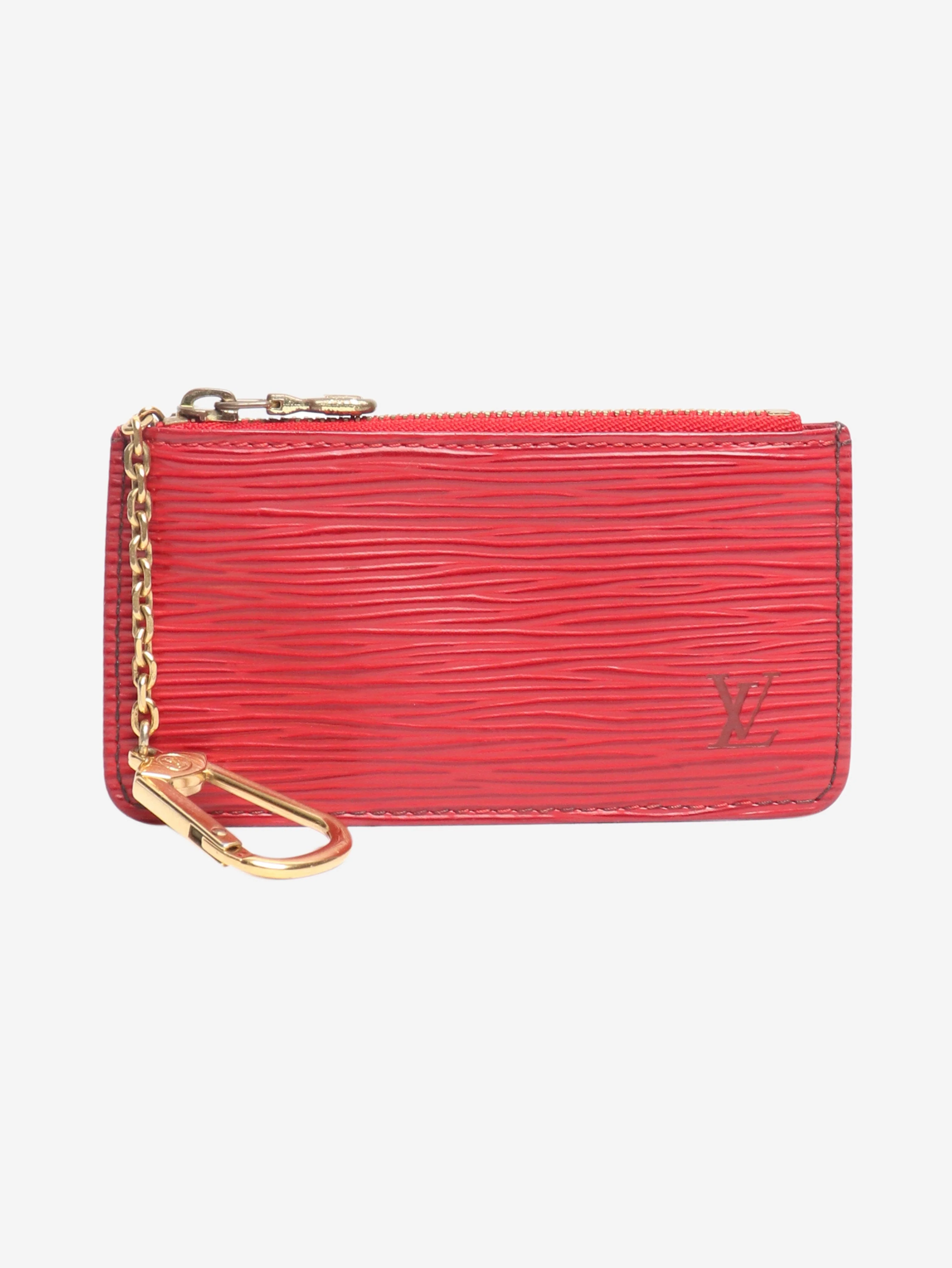 Red vintage 2001 Epi leather zip pouch - Image 2