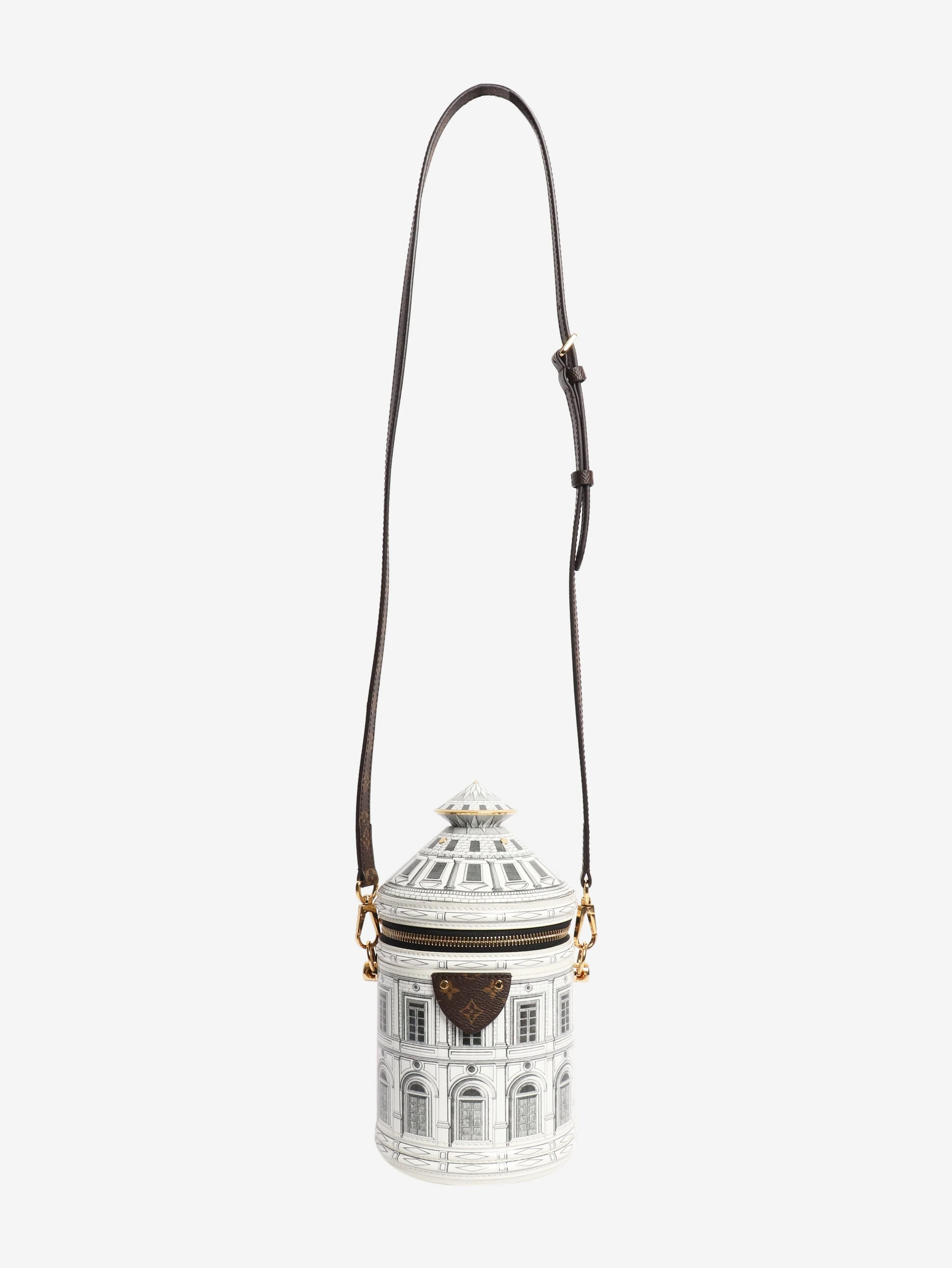 White Fornisetti Architettura Cannes Vase bag - Image 2