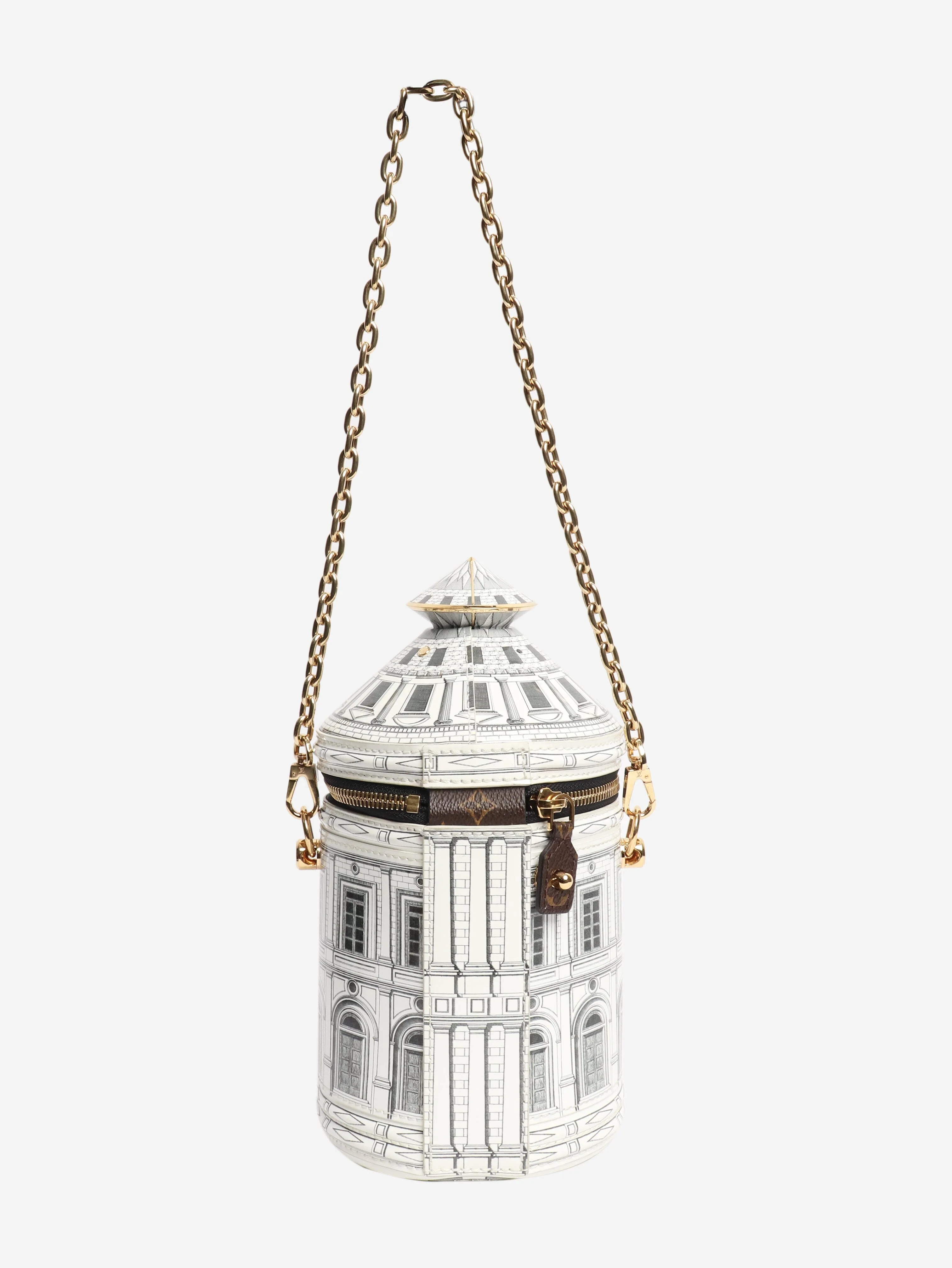 White Fornisetti Architettura Cannes Vase bag - Image 4
