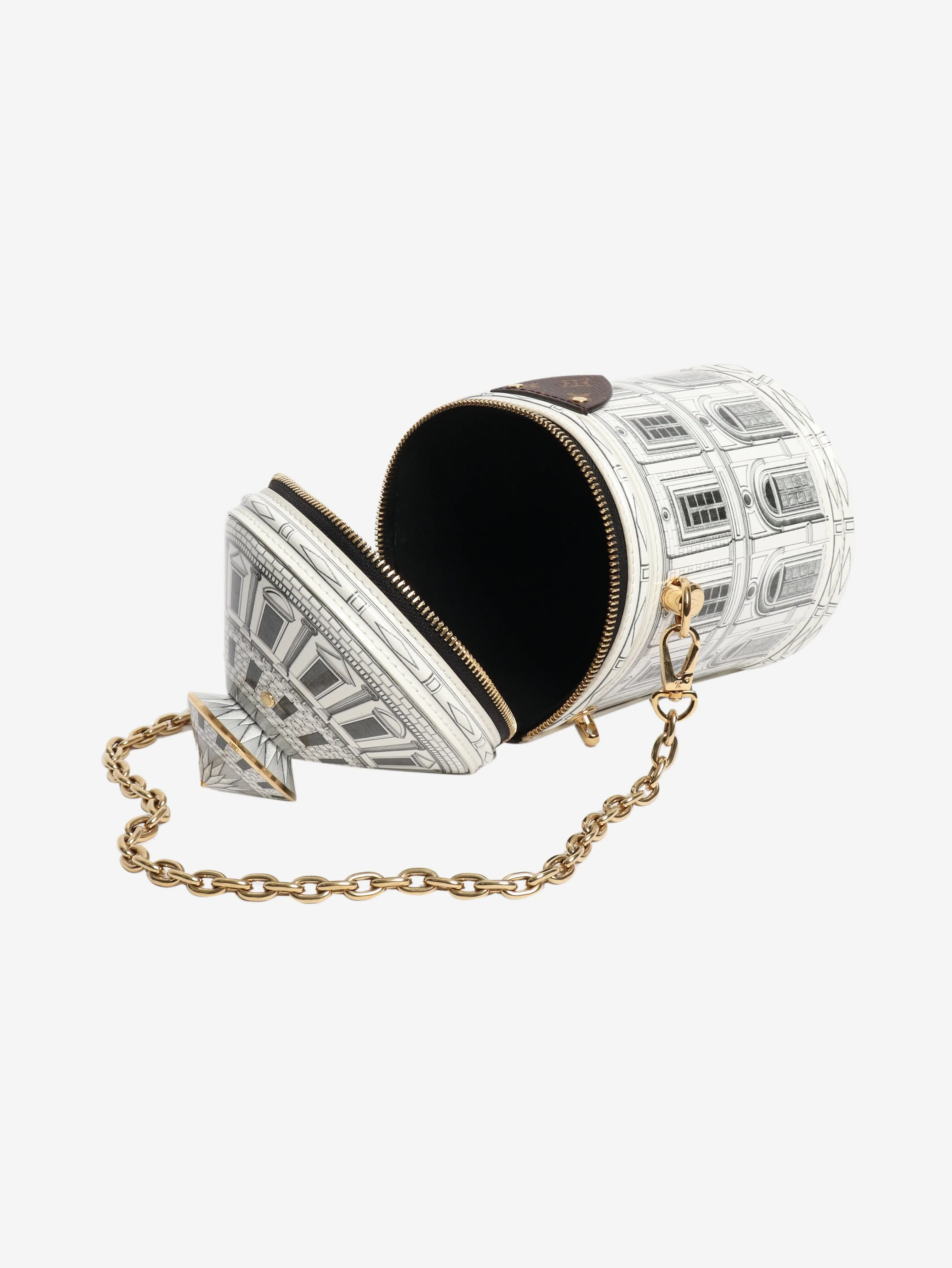 White Fornisetti Architettura Cannes Vase bag - Image 5