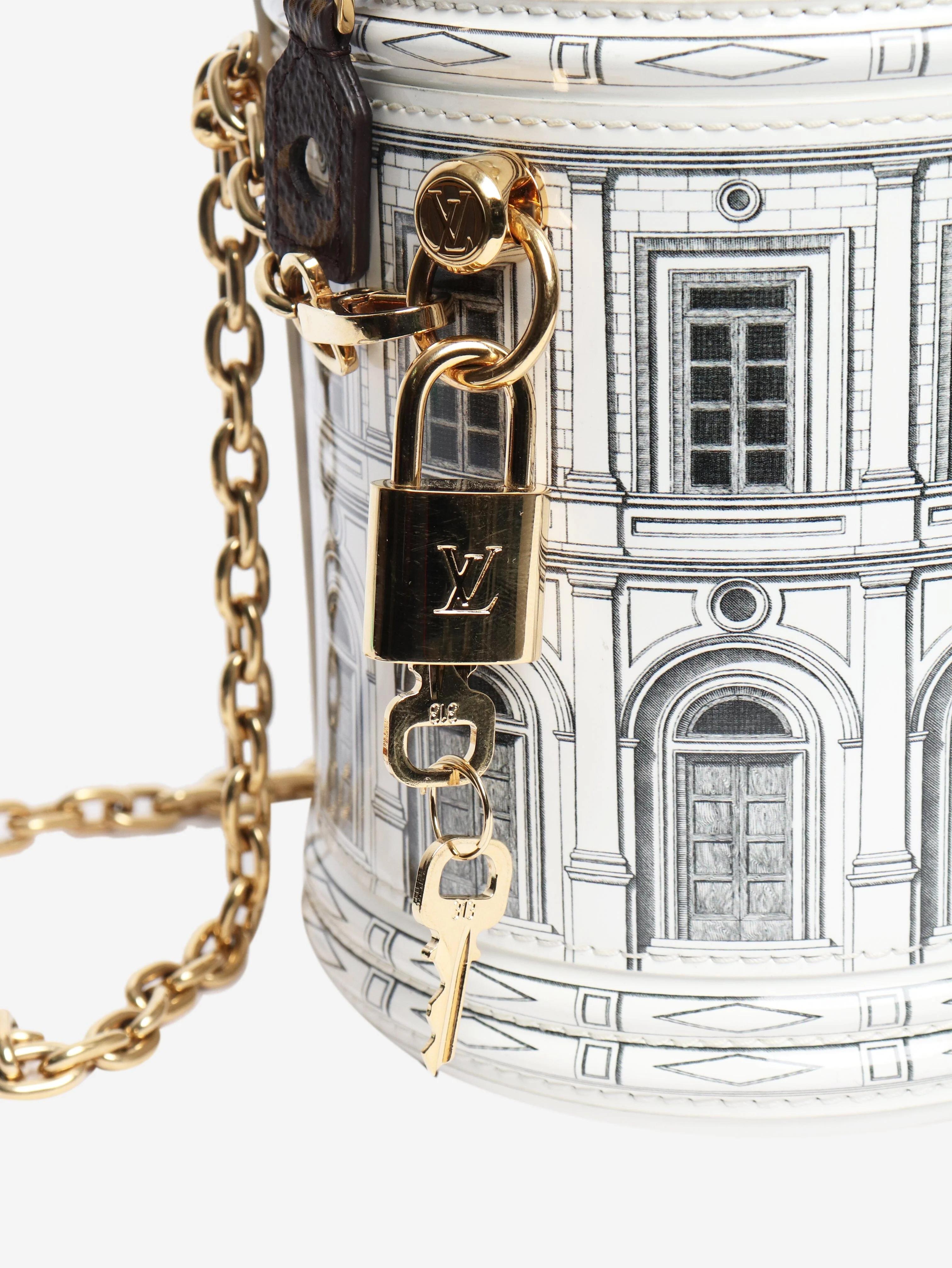 White Fornisetti Architettura Cannes Vase bag - Image 8