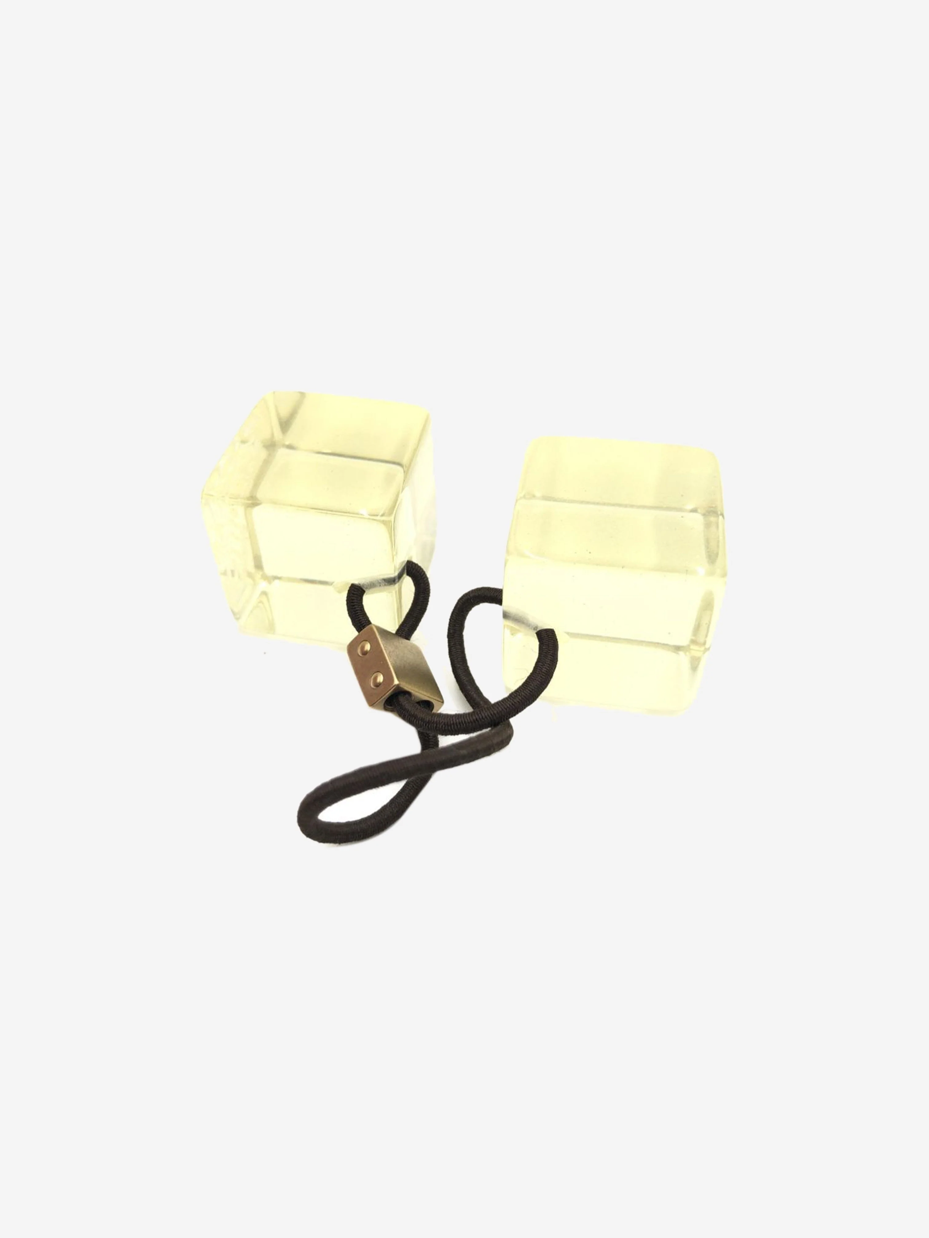 Yellow cube hair tie - Image 4