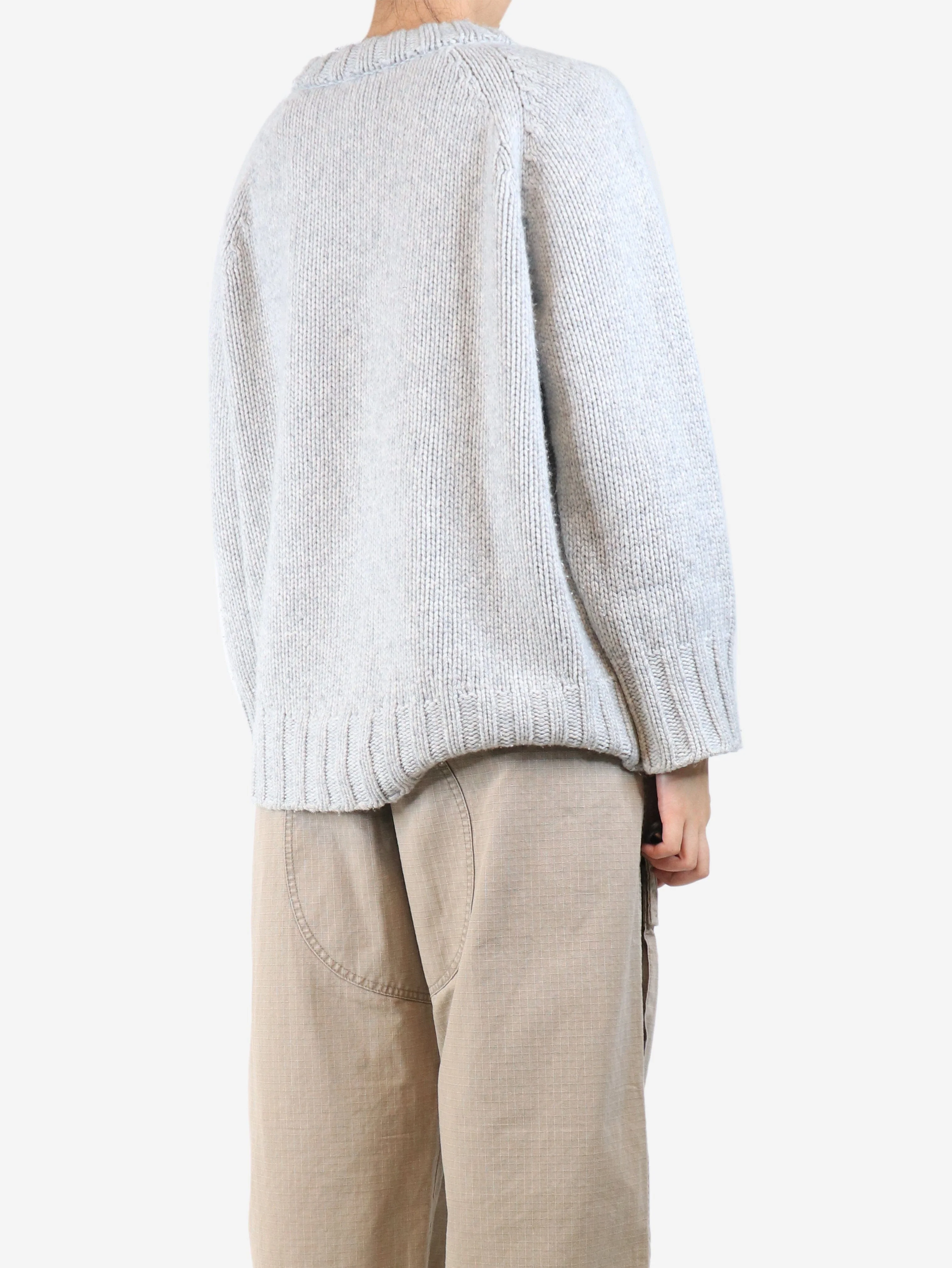 Grey cashmere jumper - size M - Image 2