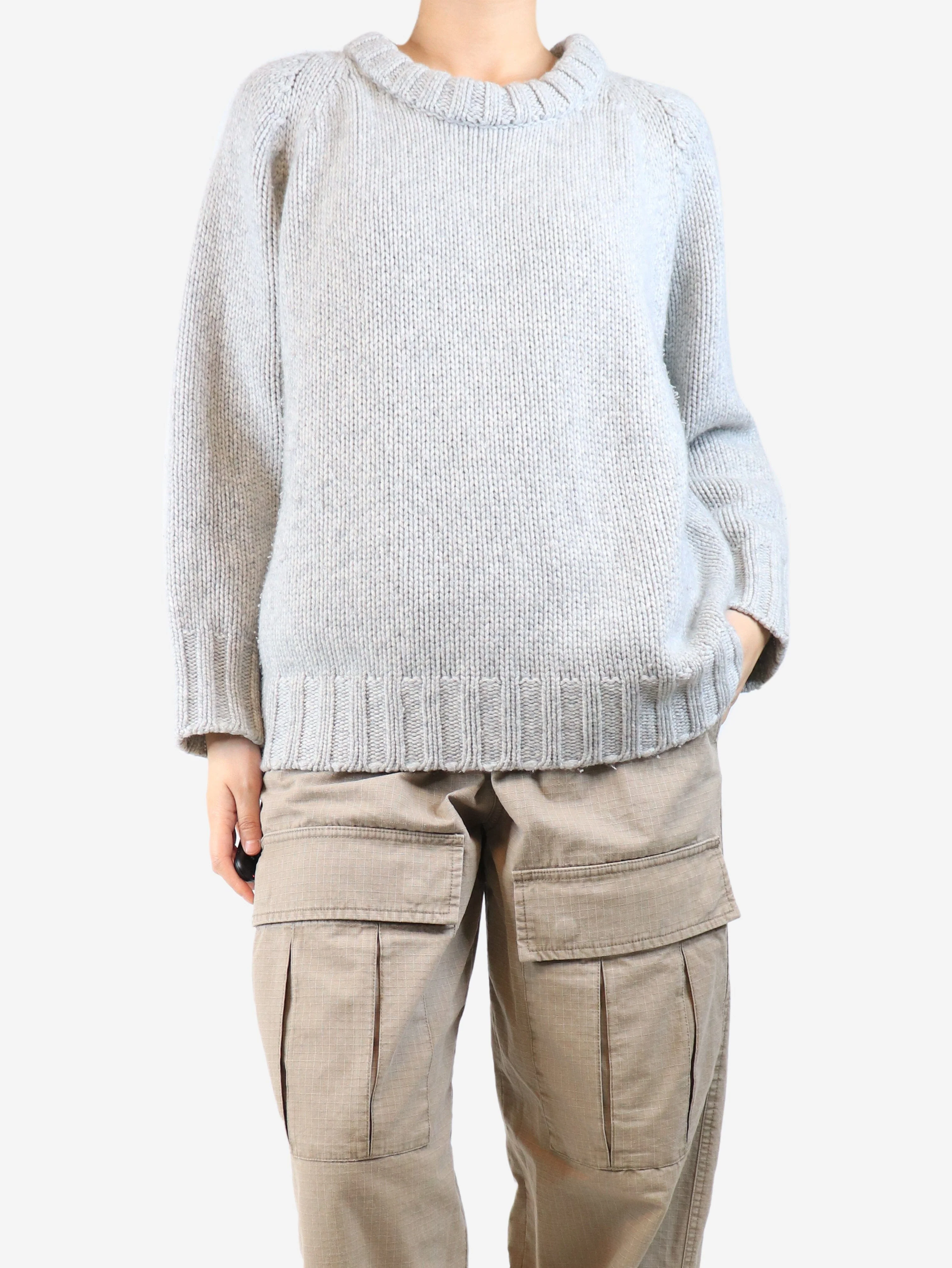 Grey cashmere jumper - size M - Image 3