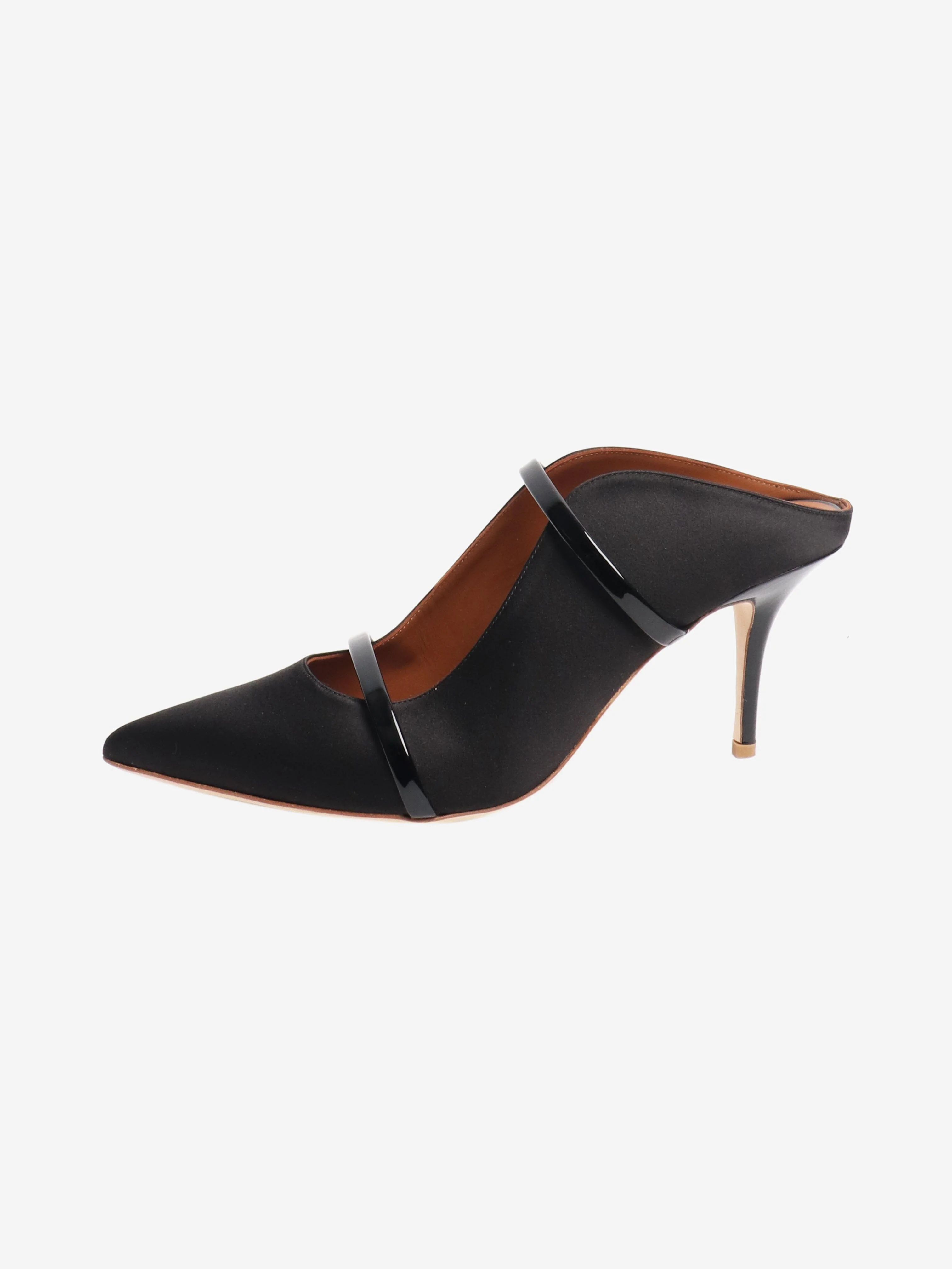 Black satin mules - size EU 43