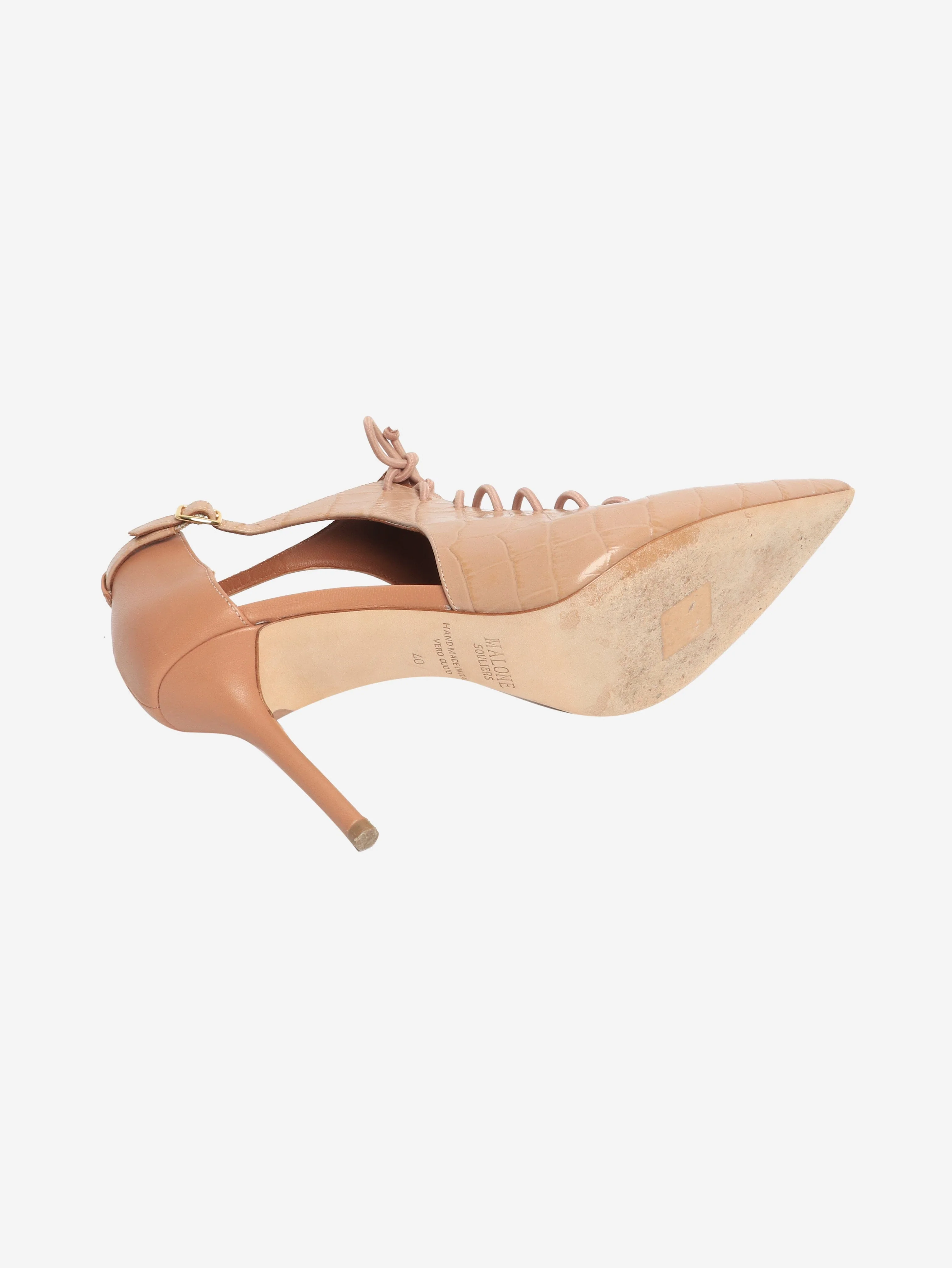 Neutral lace up heels - size EU 40 (UK 7) - Image 5