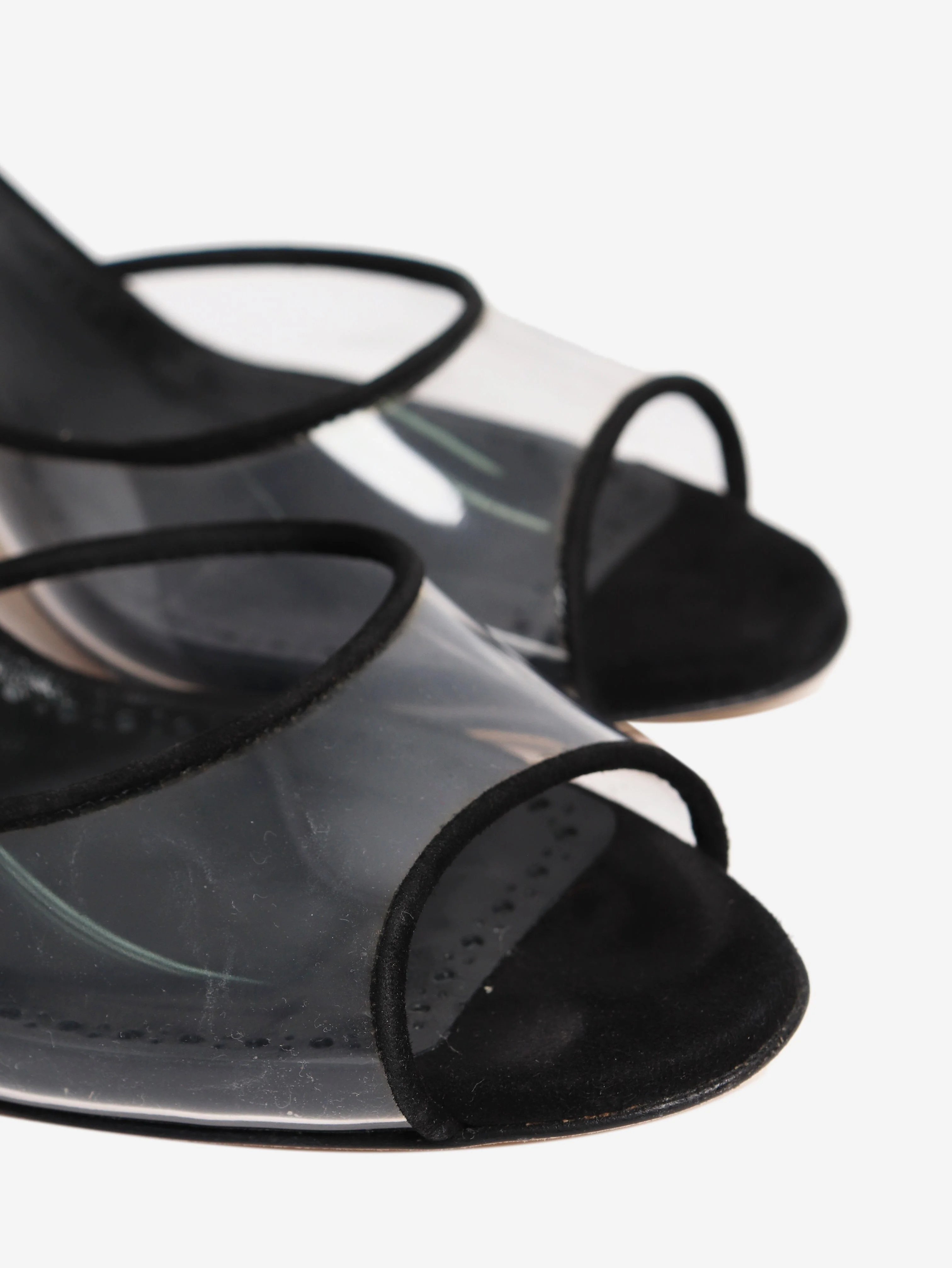 Black Jadifa transparent sandals - size EU 38.5 - Image 4