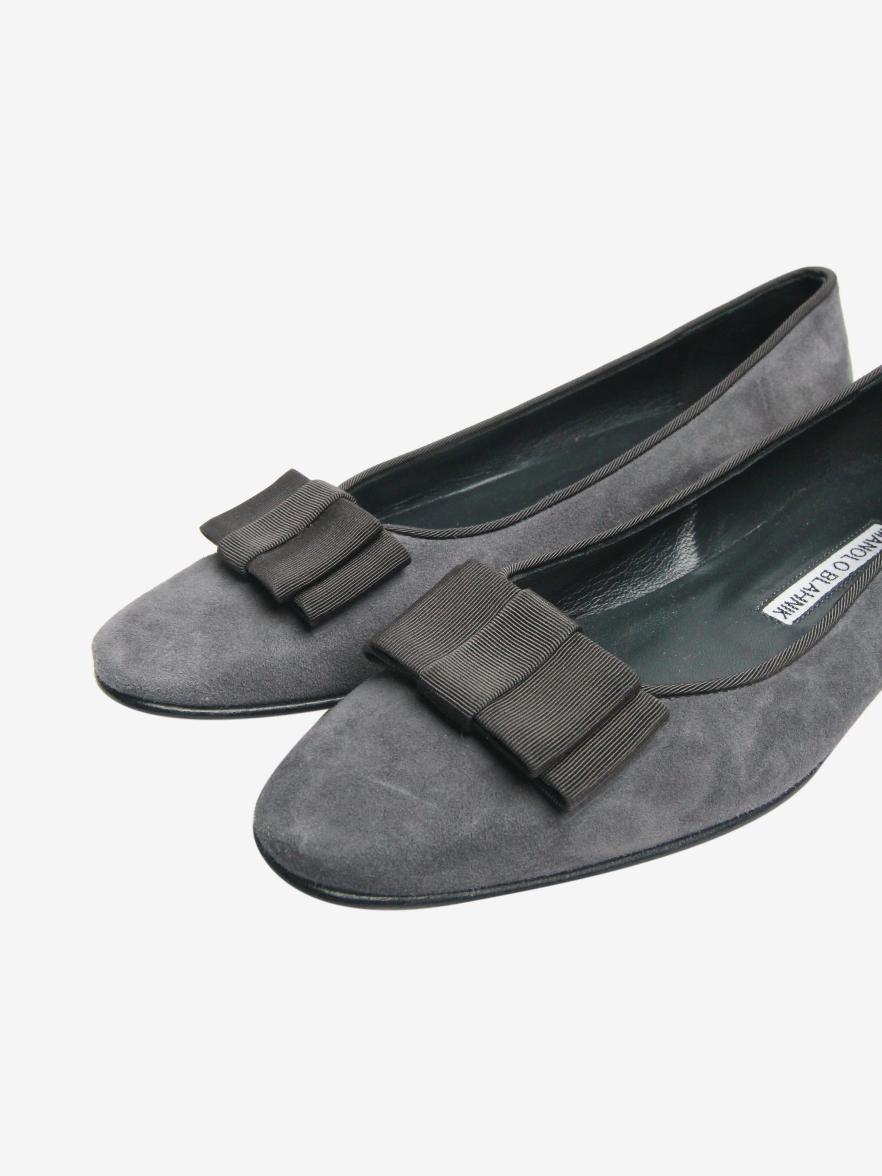 Dark grey suede ballet flats - size EU 36 - Image 5