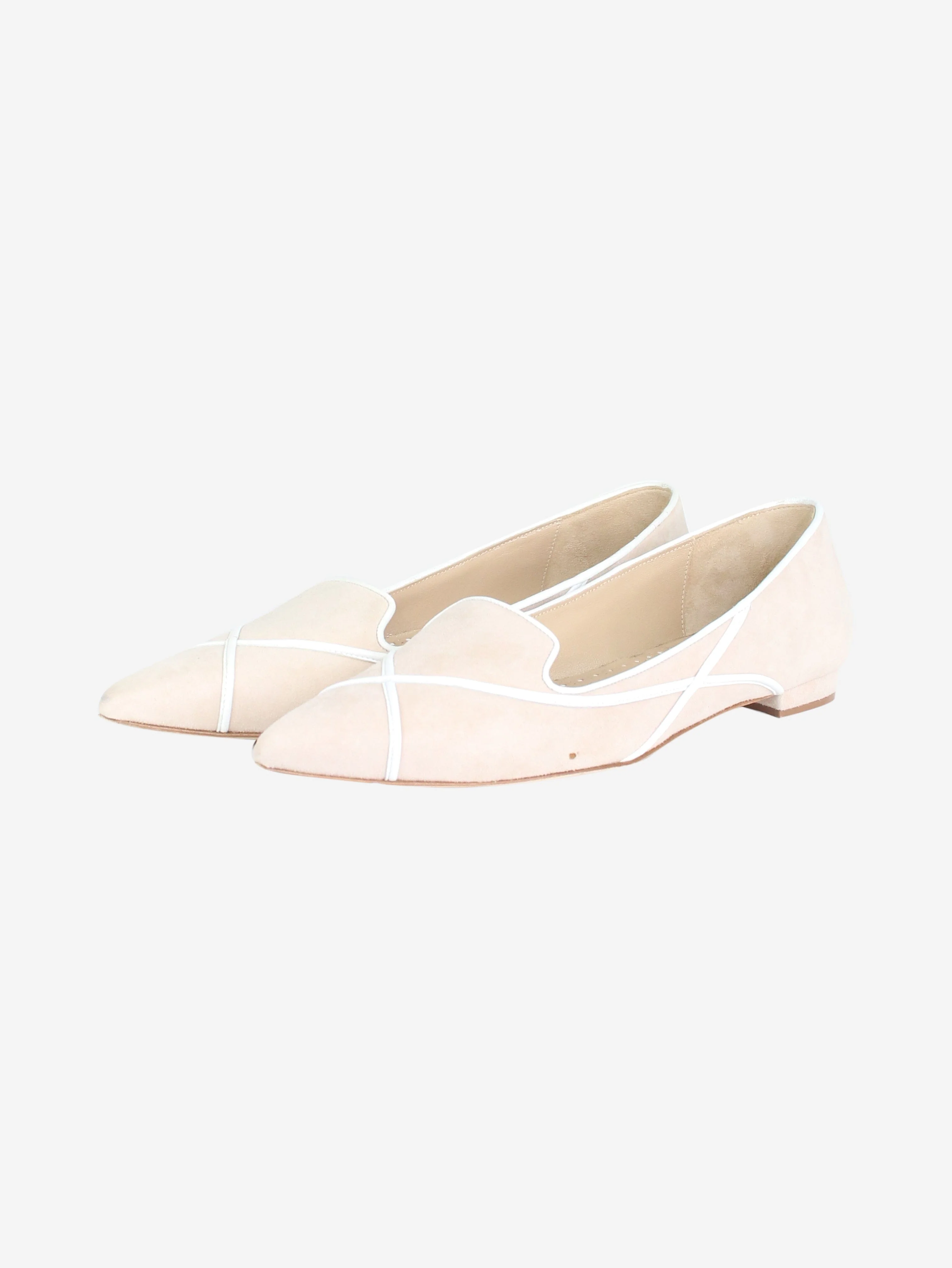 Neutral suede pointed toe flats - size EU 35.5 - Image 2
