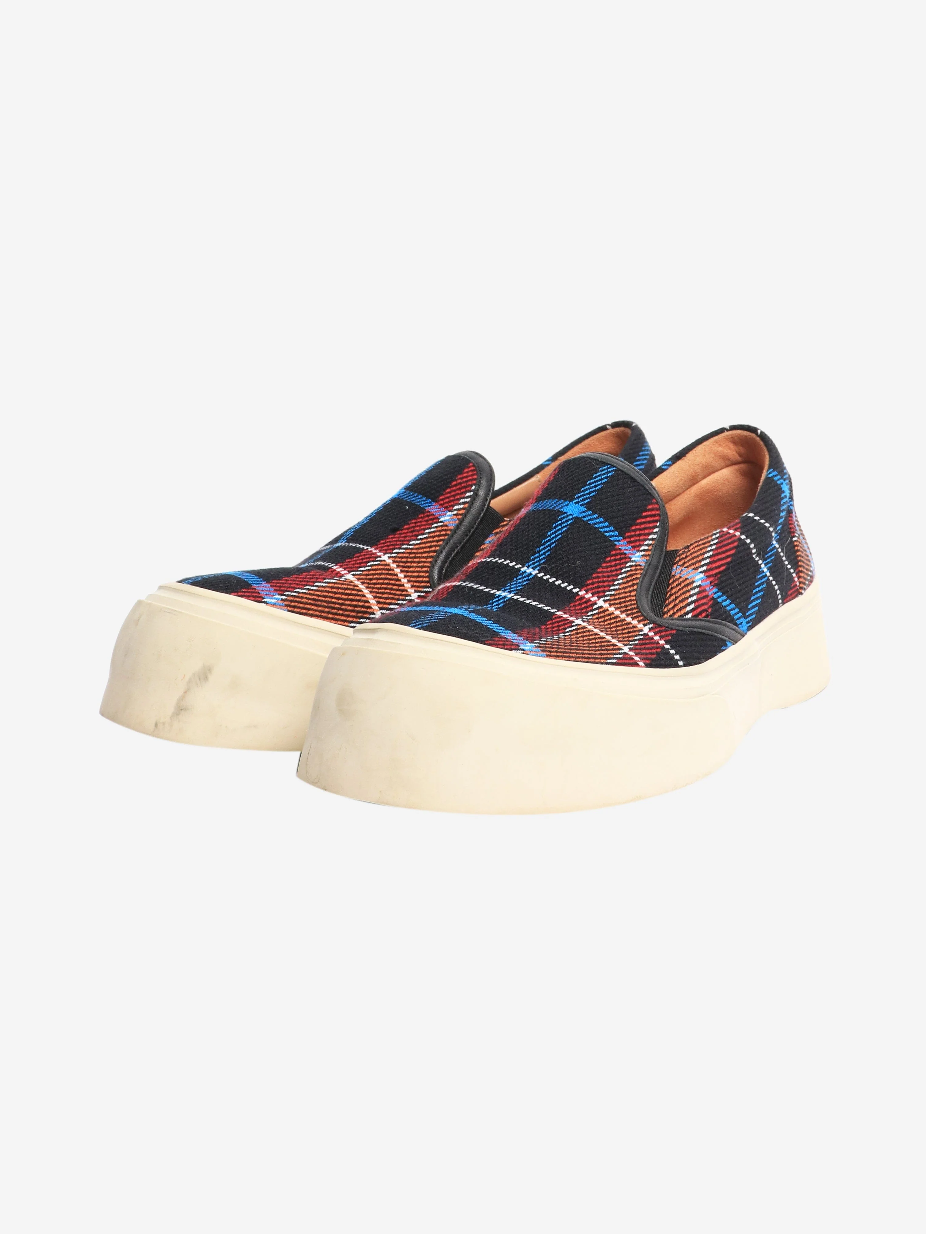 Black plaid slip-on shoes - size EU 40 - Image 2
