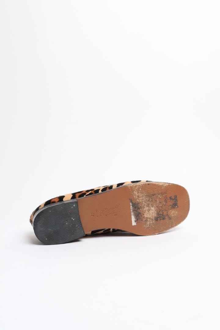 Neutral leopard print calf-hair shoes - size EU 40 - Image 4