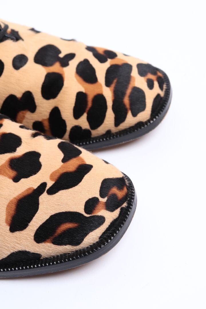 Neutral leopard print calf-hair shoes - size EU 40 - Image 6