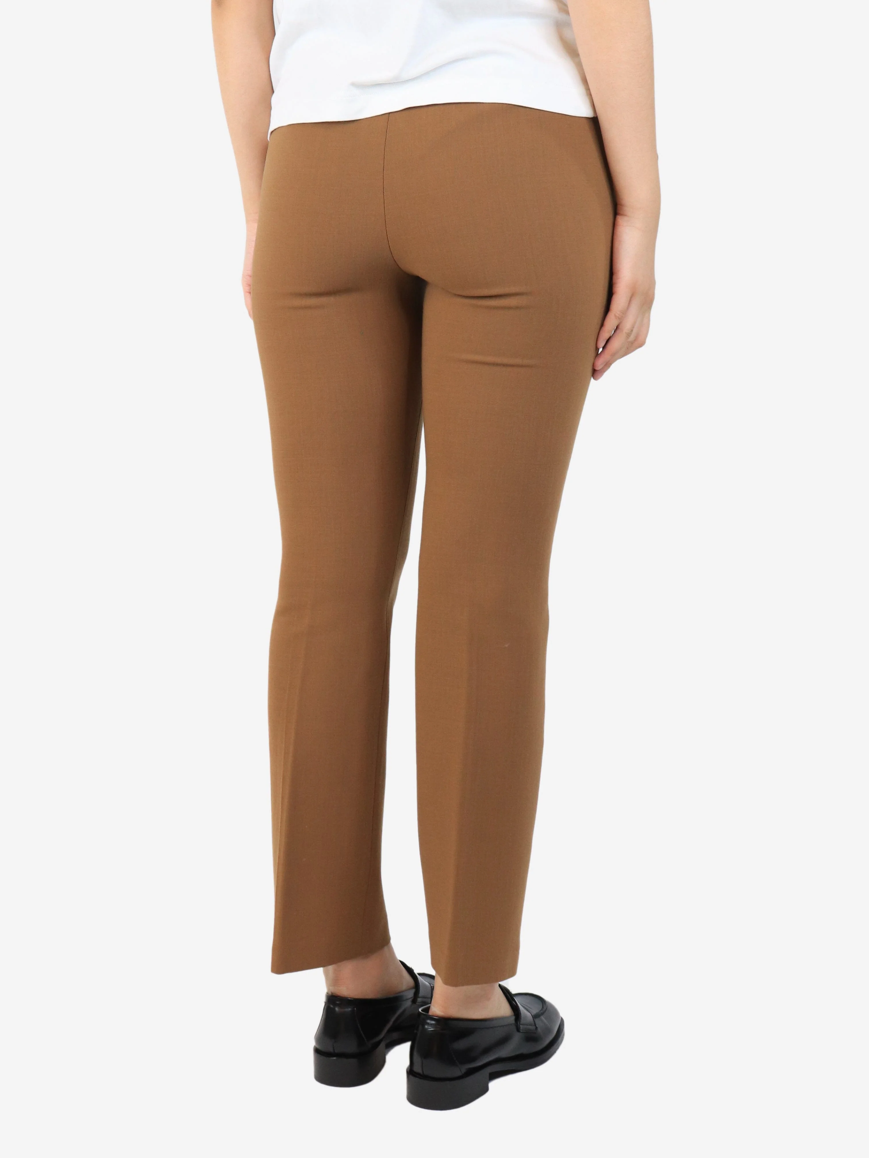 Brown tapered trousers - size UK 8 - Image 3