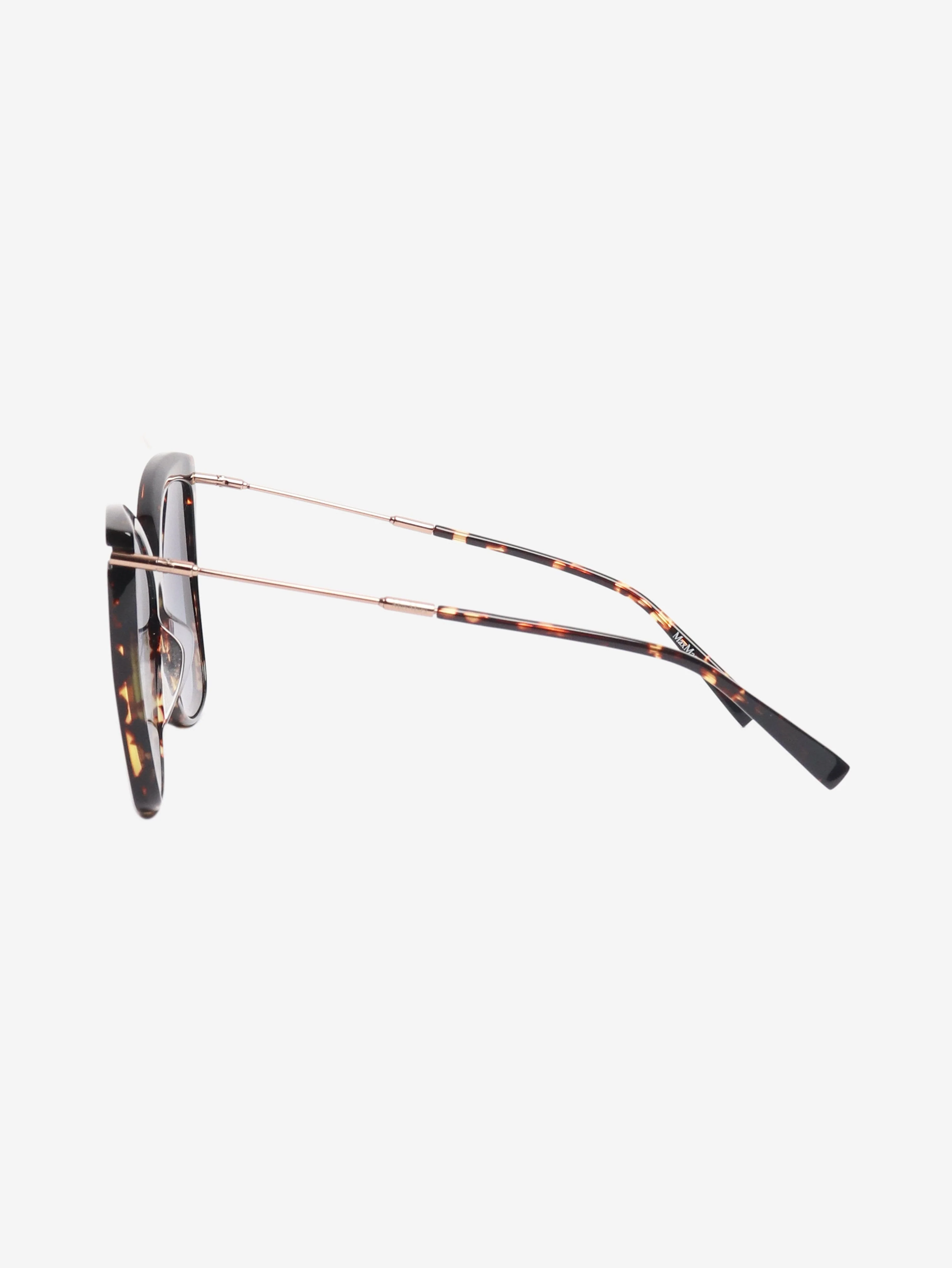 Brown tortishell enlarged sunglasses - Image 5