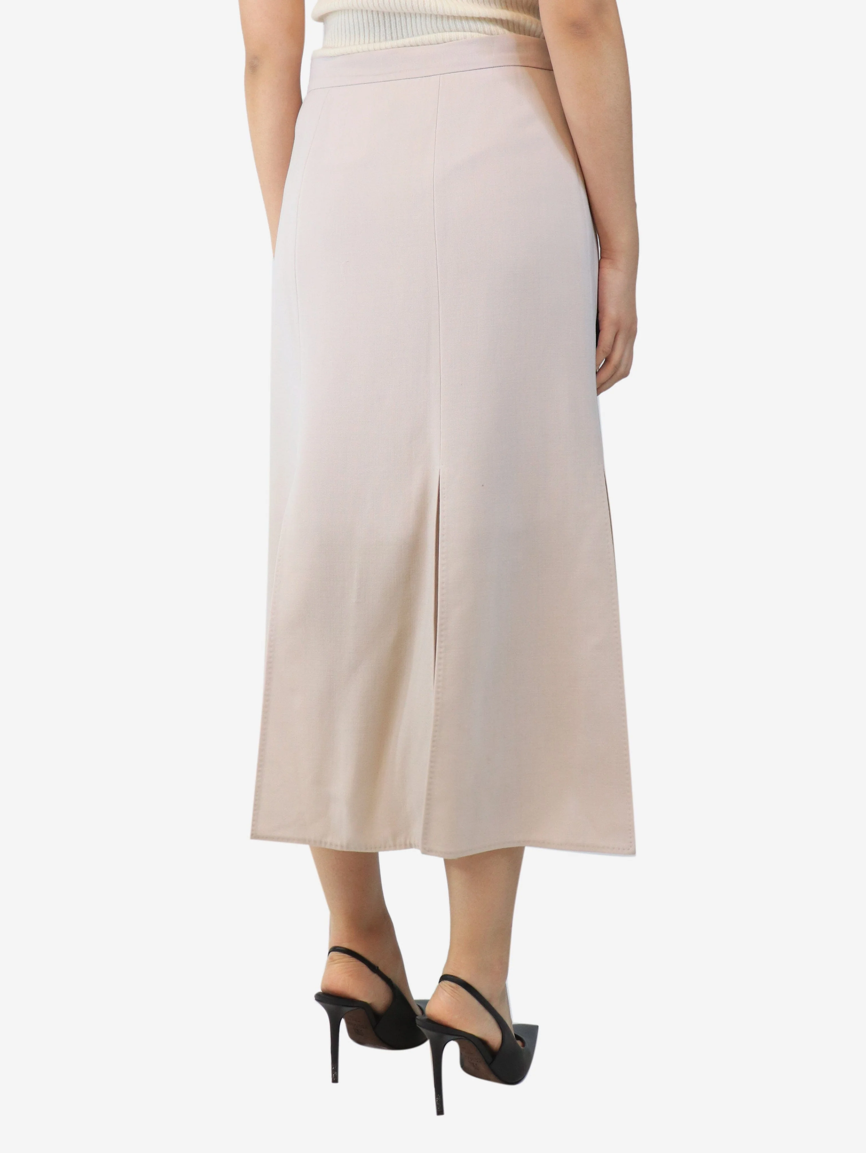 Neutral midi skrit - size UK 14 - Image 3