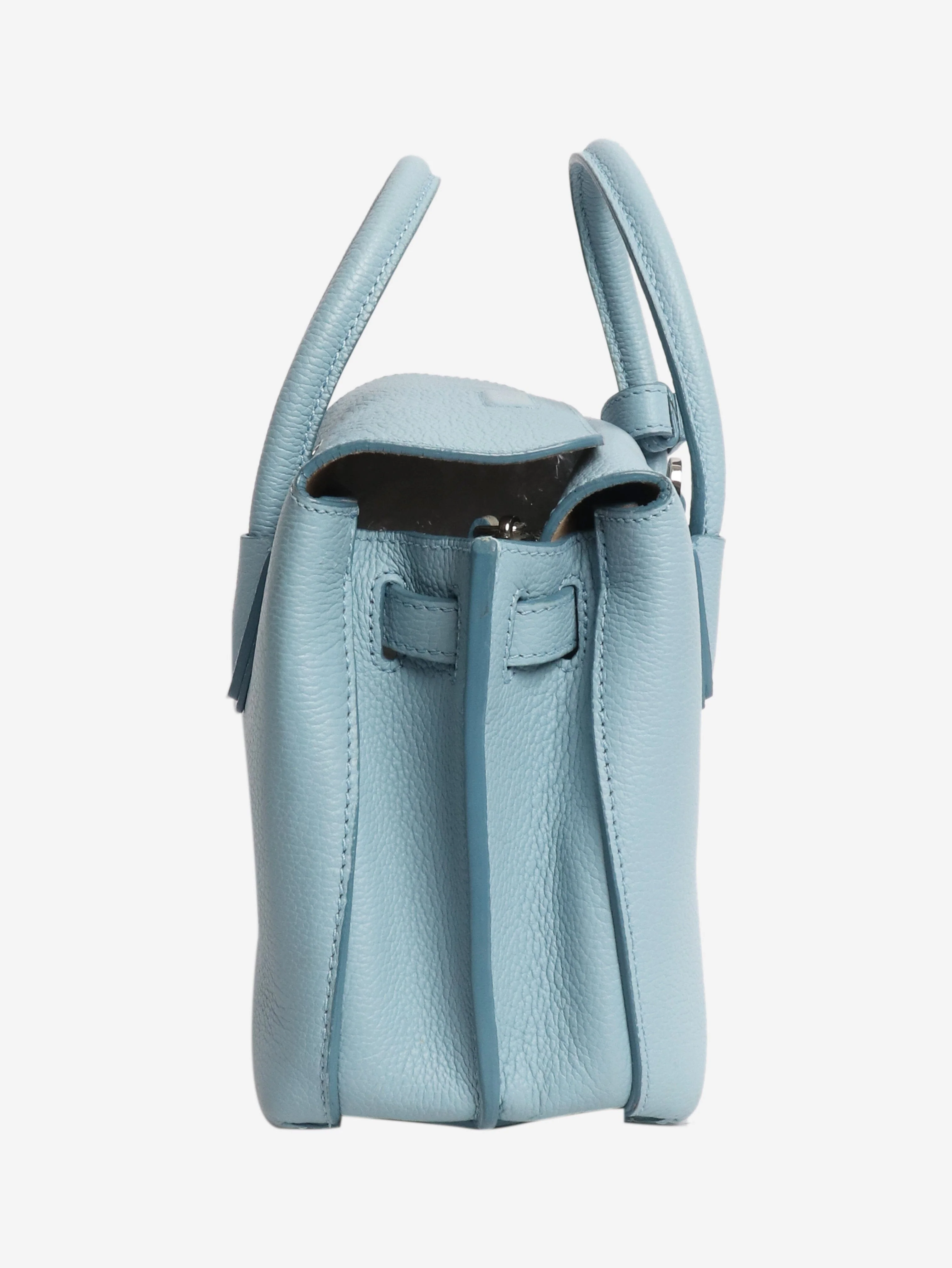 Light blue leather crossbody bag - Image 2