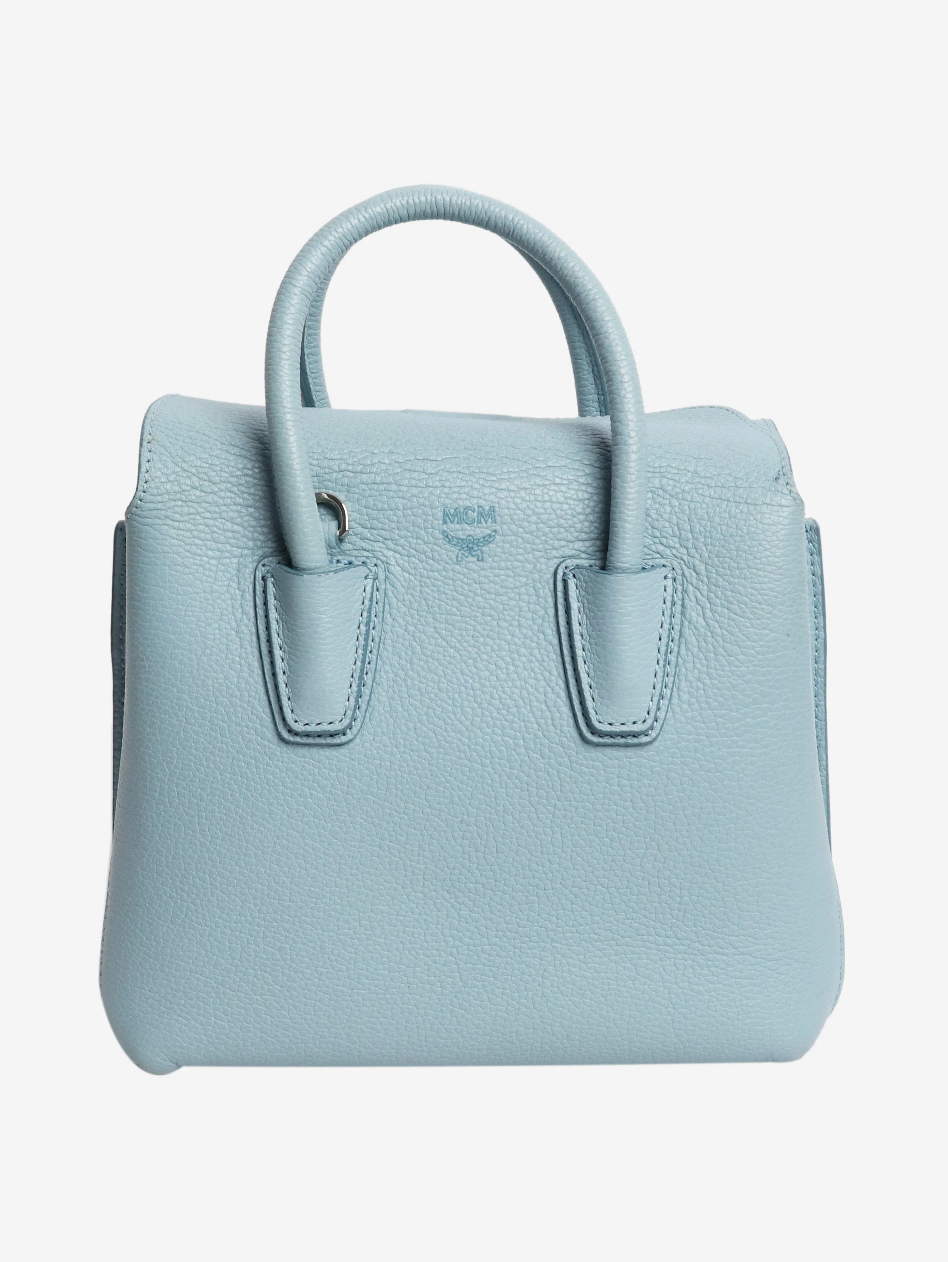 Light blue leather crossbody bag - Image 3