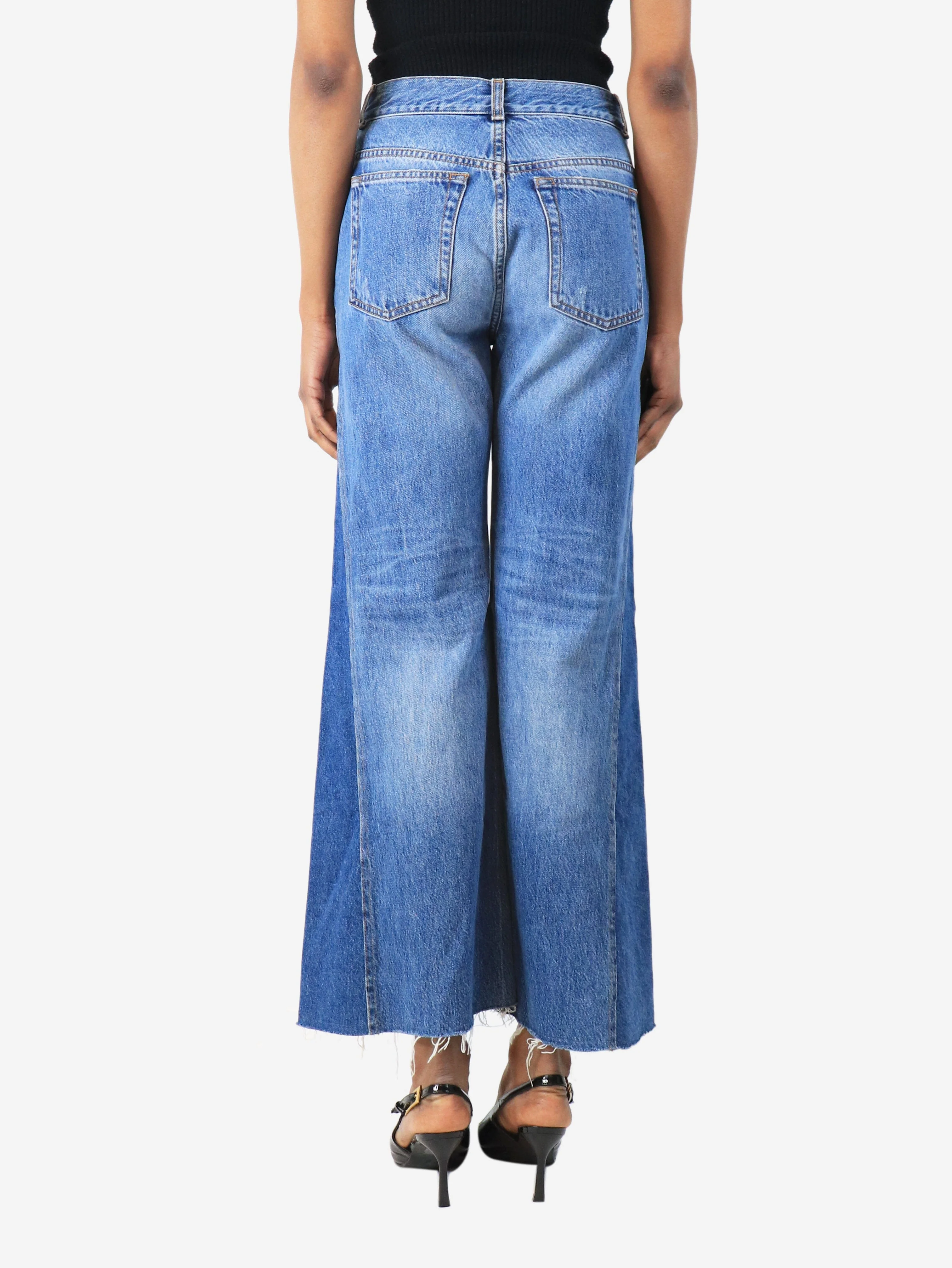 Blue Insert straight jeans - size UK 6 - Image 3