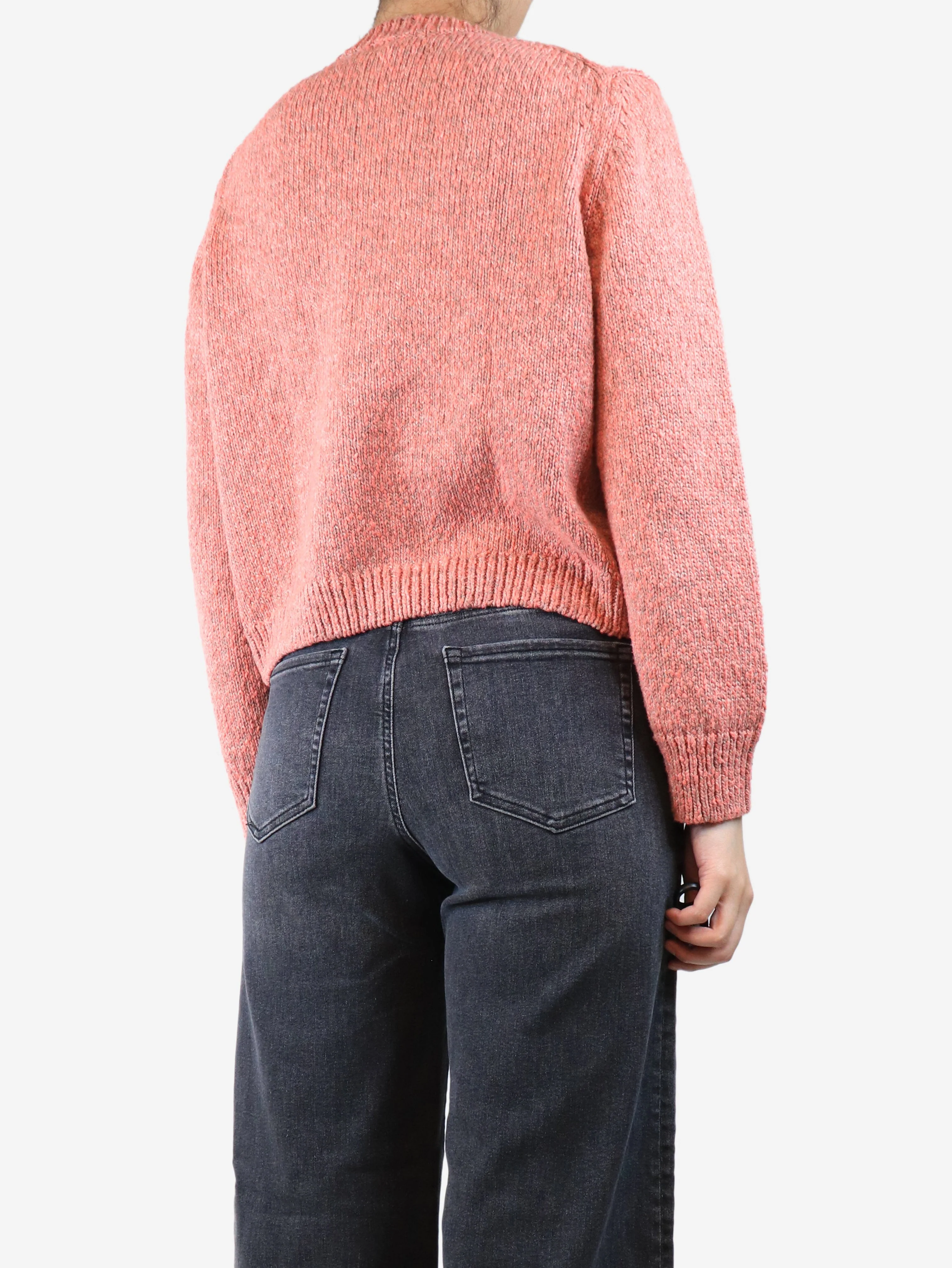 Pink knit cardigan - size M - Image 2