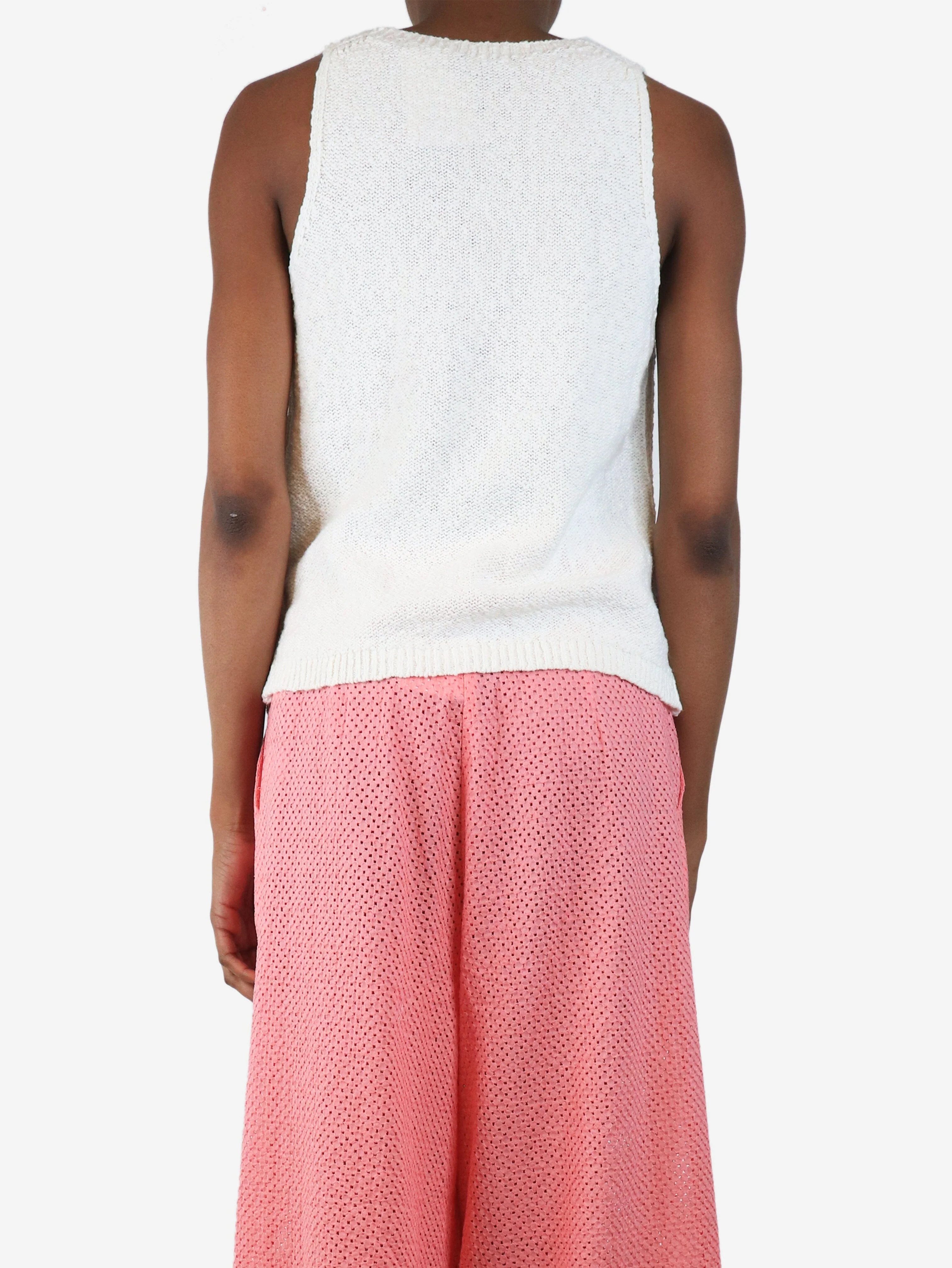 White button down knit vest - size XS - Image 2