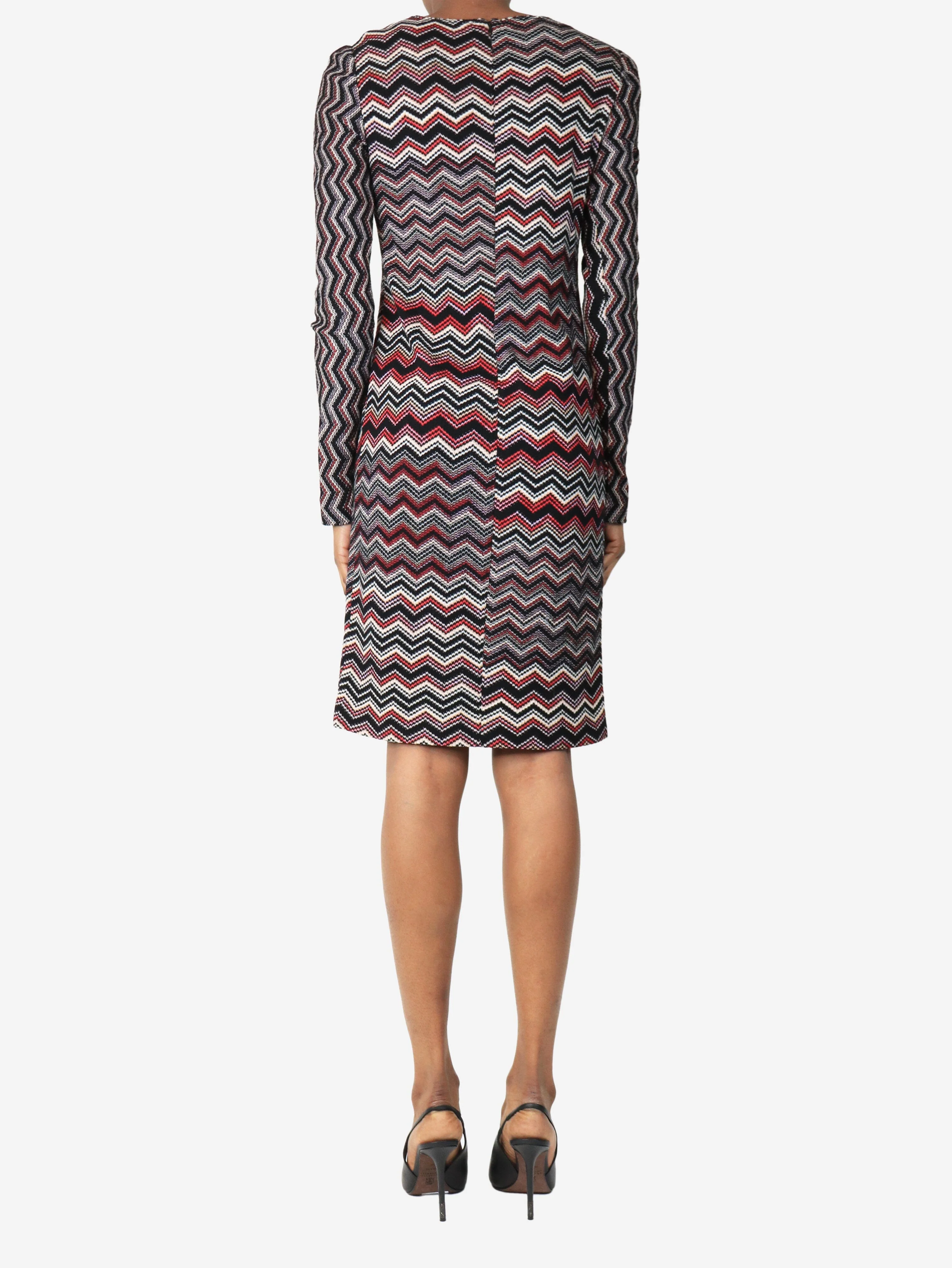 Black lurex mini dress - size UK 6 - Image 3