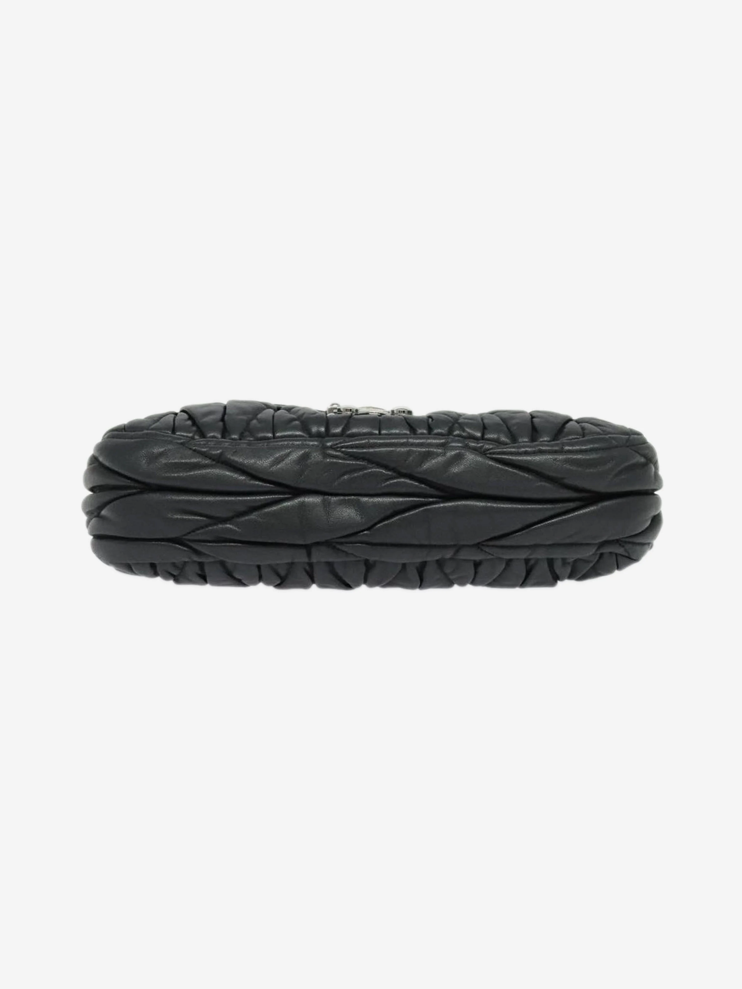 Black Matelasse leather chain bag - Image 10