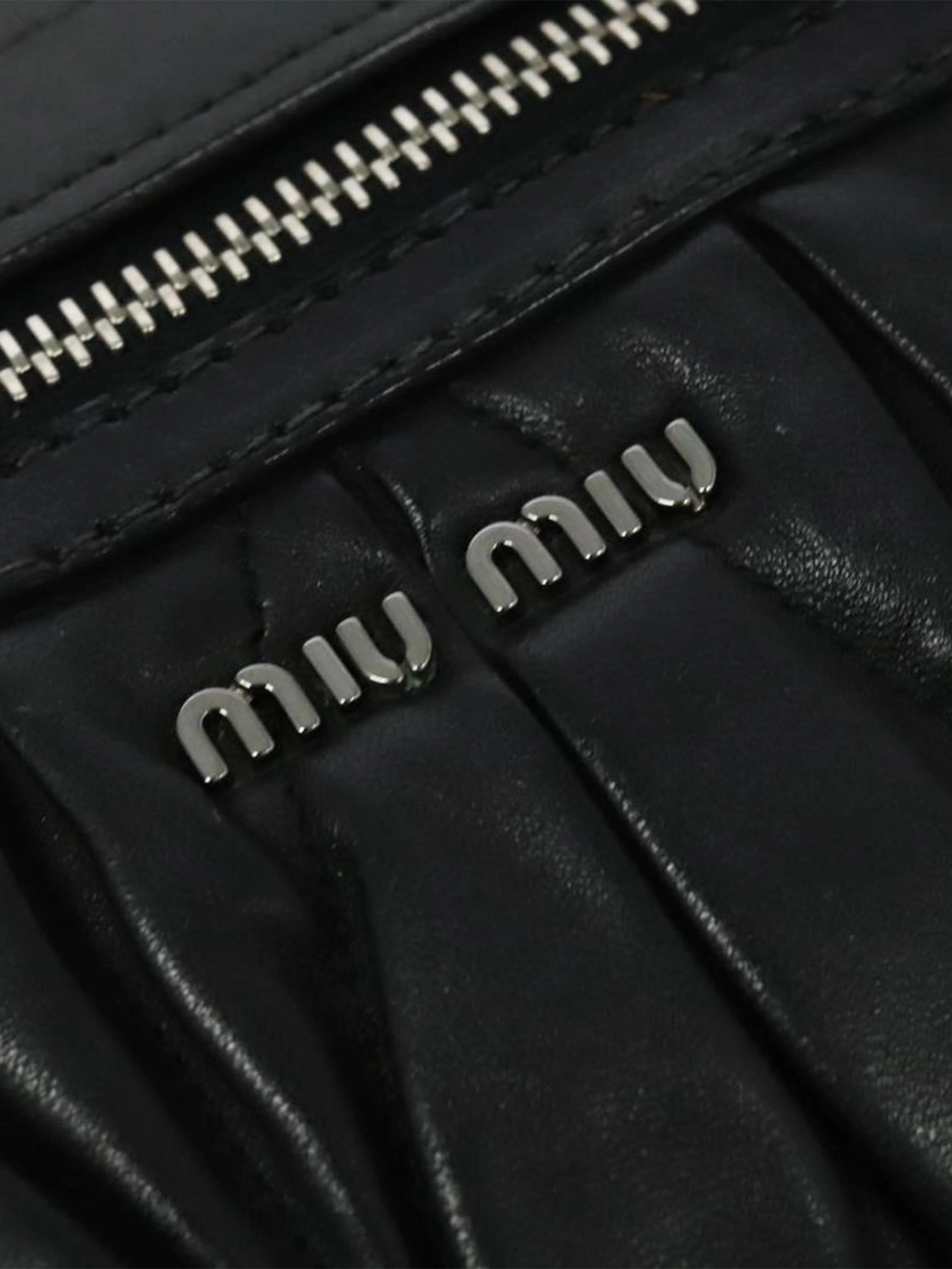 Black Matelasse leather chain bag - Image 15