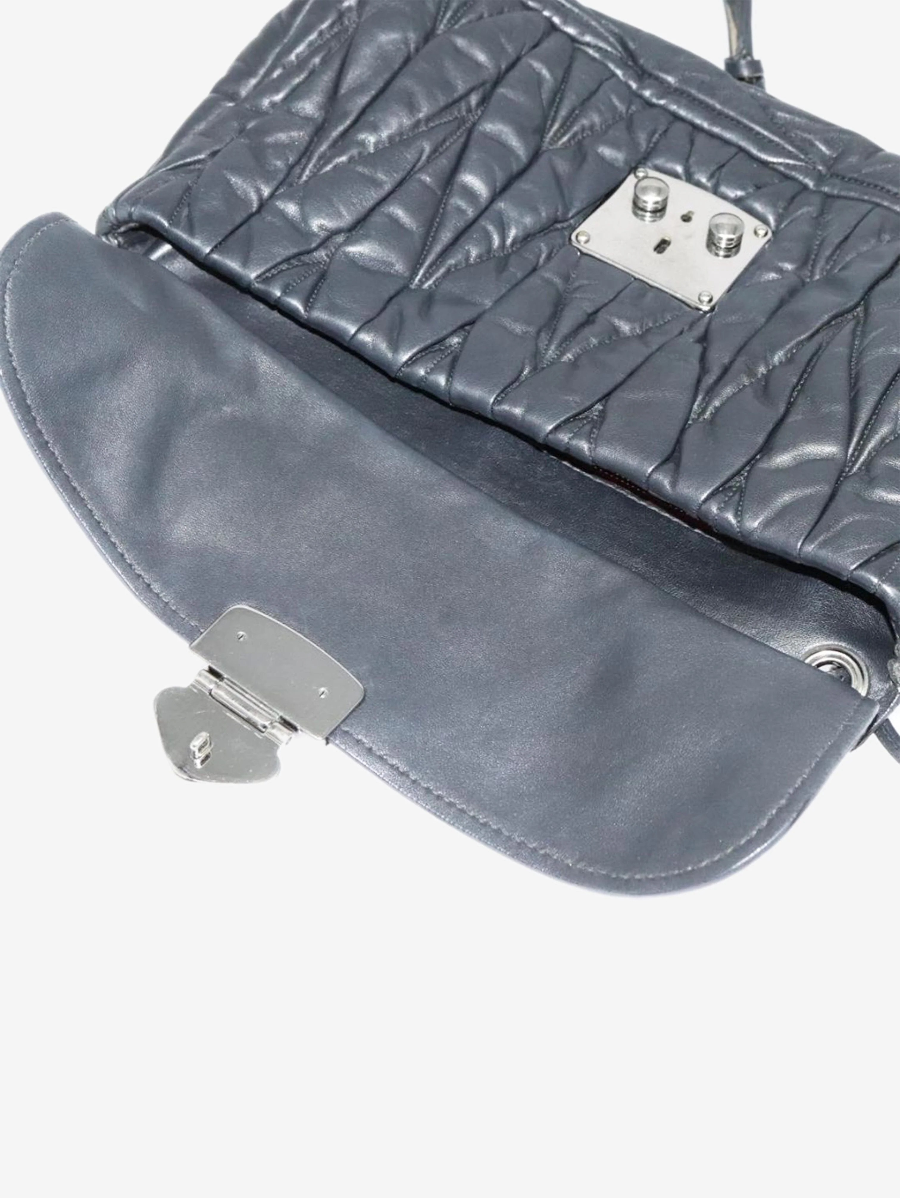 Black Matelasse leather chain bag - Image 18