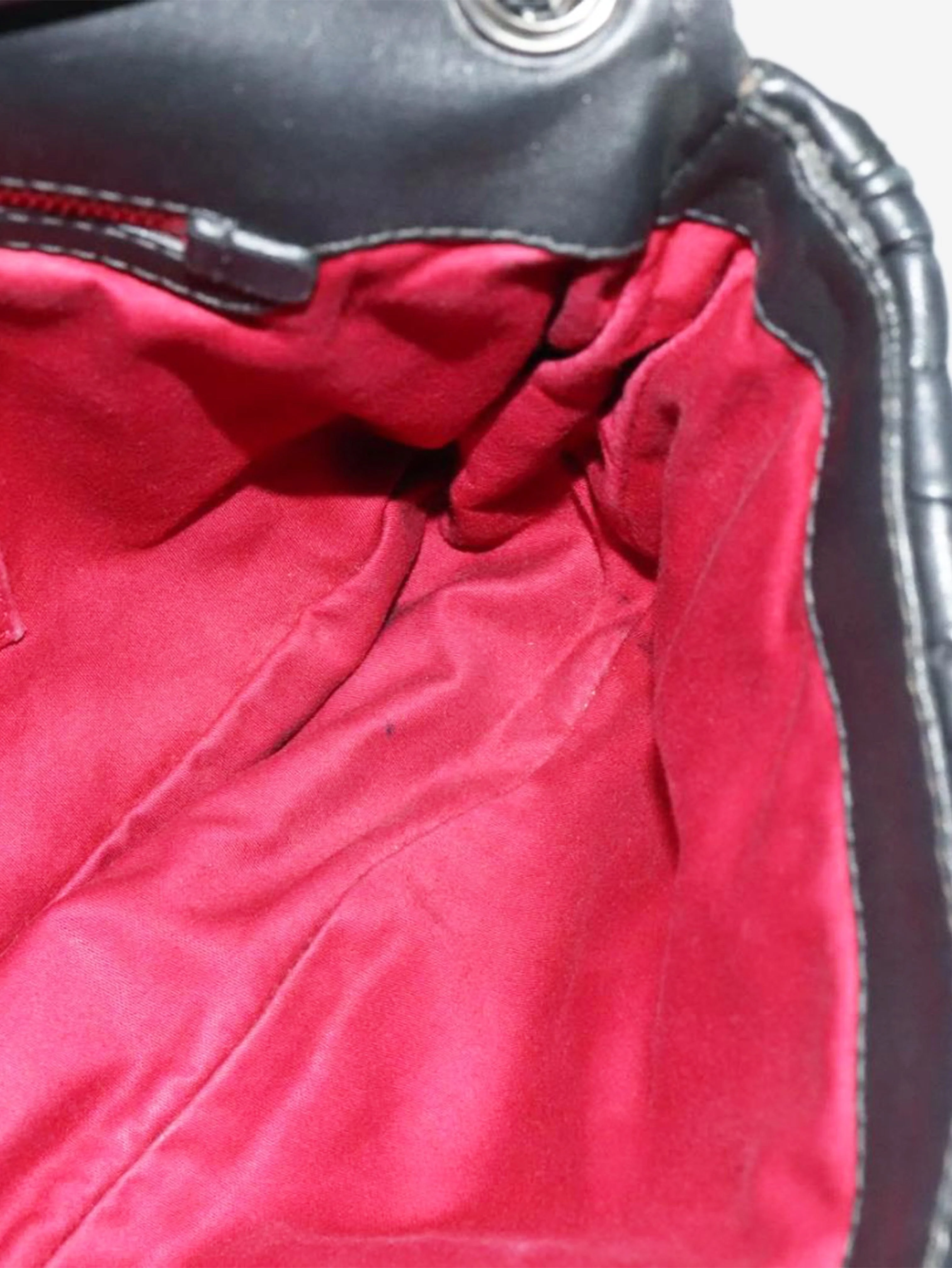 Black Matelasse leather chain bag - Image 21