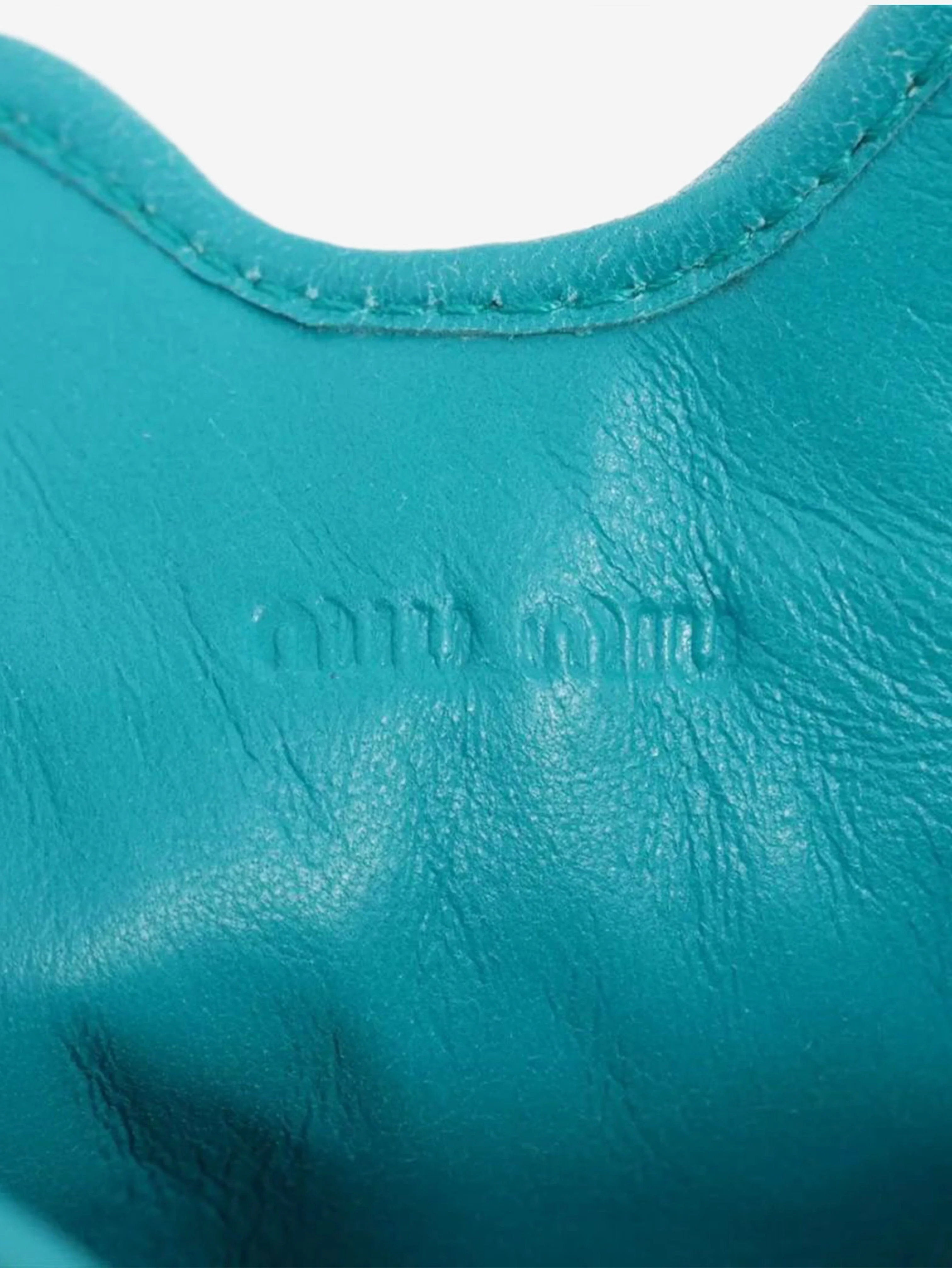Blue Matelassé leather tablet case - Image 5