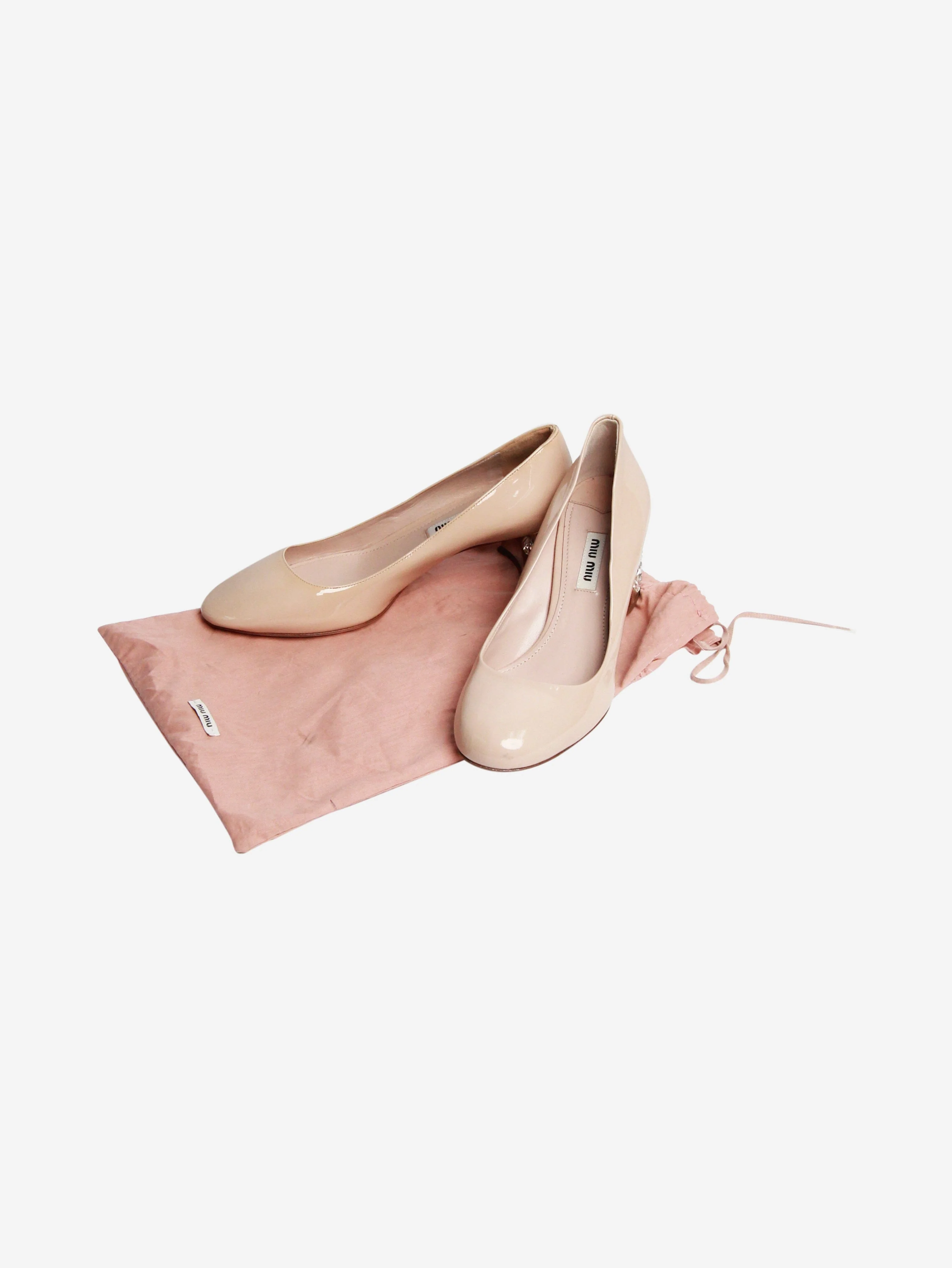 Neutral embellished crystal heels pumps - size EU 36 (UK 3) - Image 5