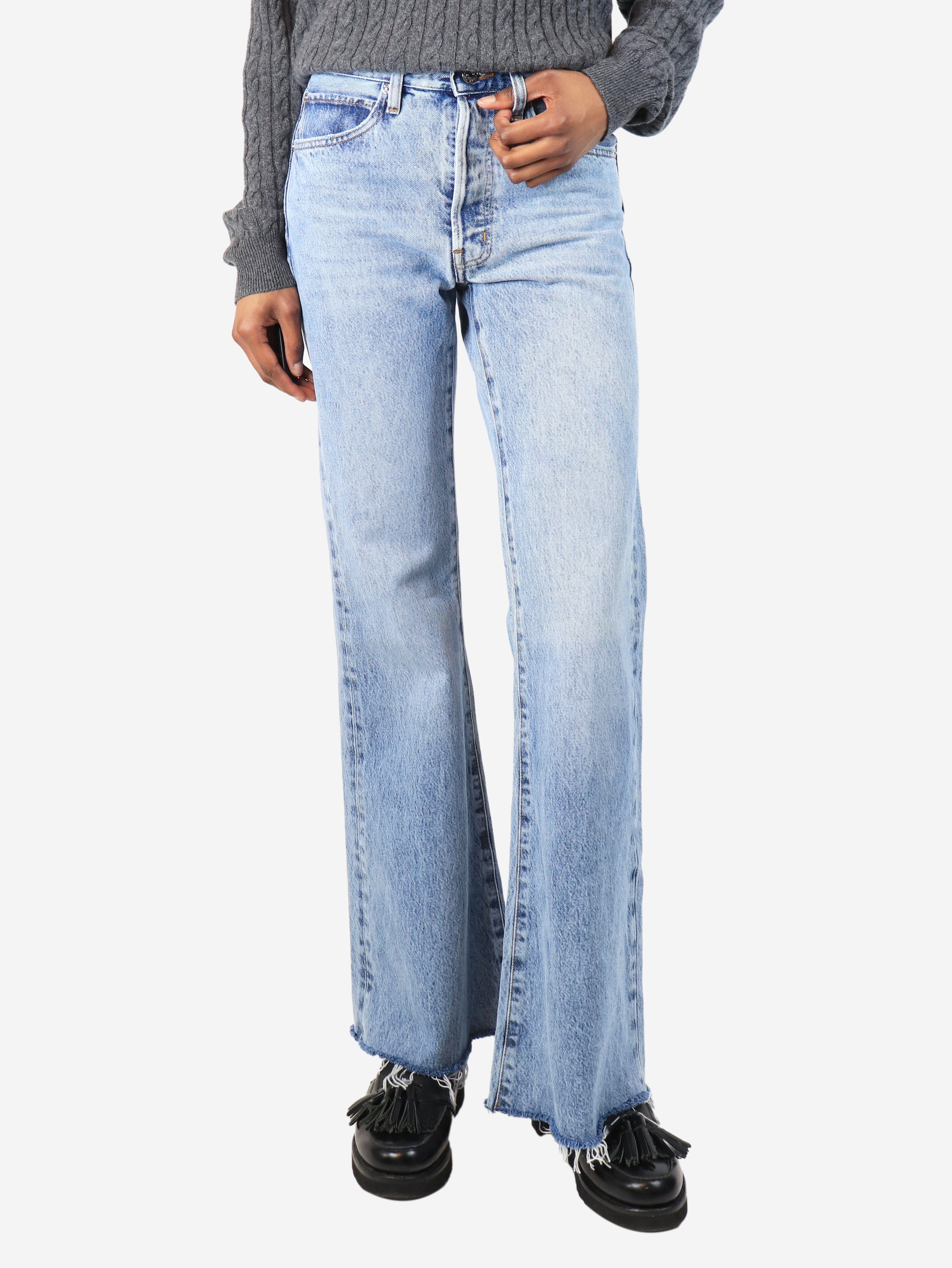 Blue flared jeans - size UK 6