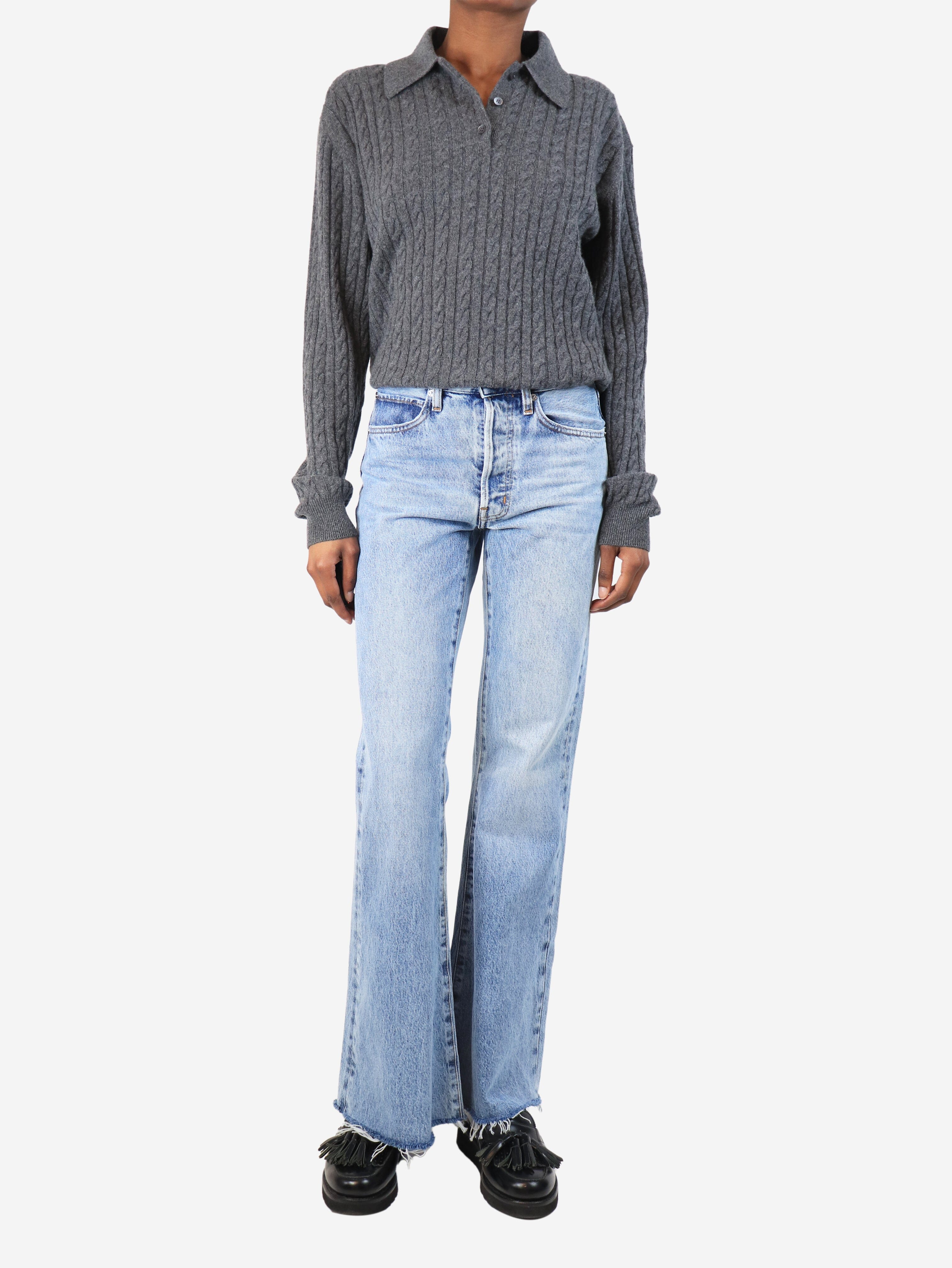 Blue flared jeans - size UK 6 - Image 2