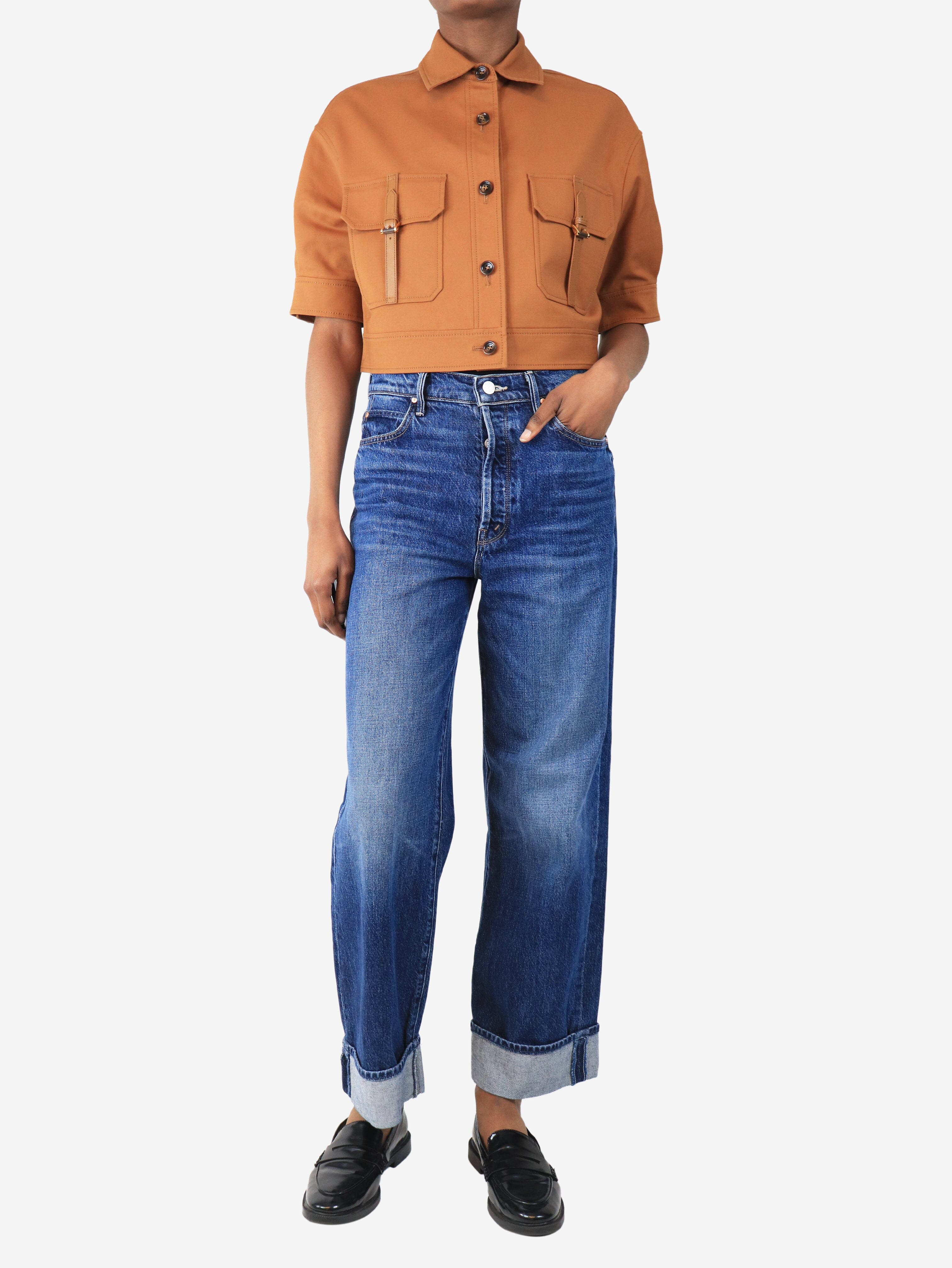 Blue relaxed-fit jeans - size UK 6 - Image 2