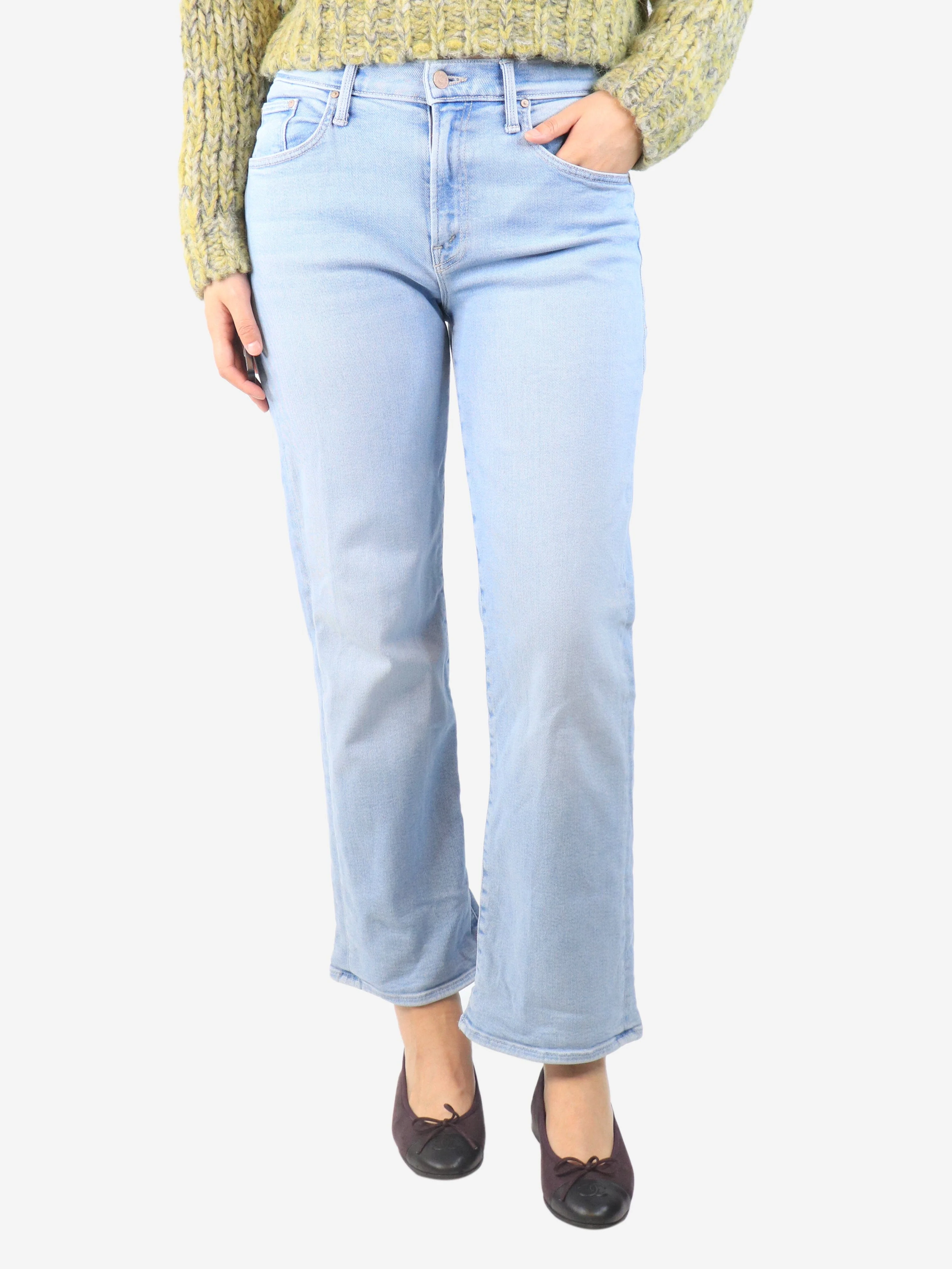 Mother Blue straight leg jeans - size UK 10