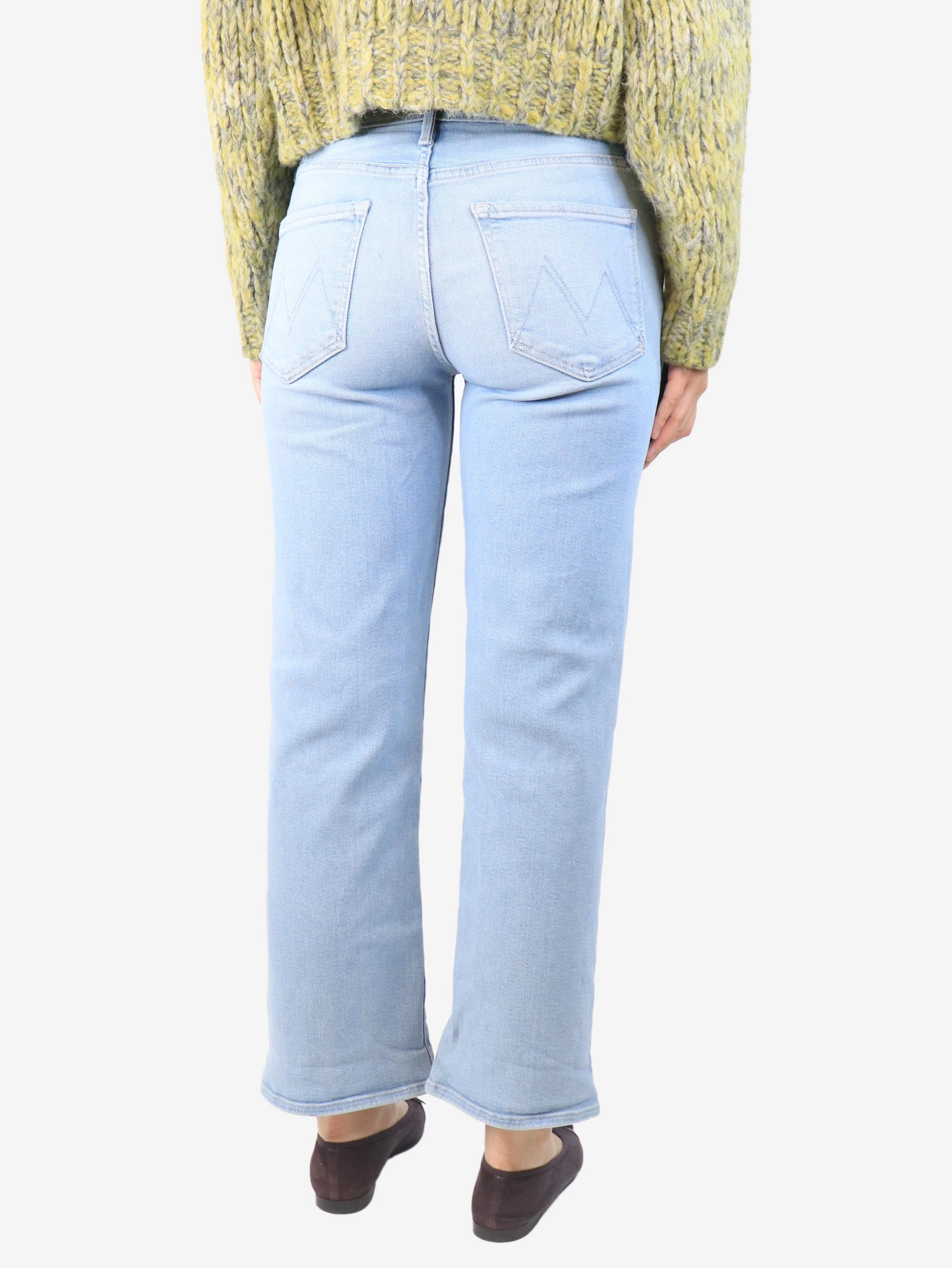 Mother Blue straight leg jeans - size UK 10 - Image 3
