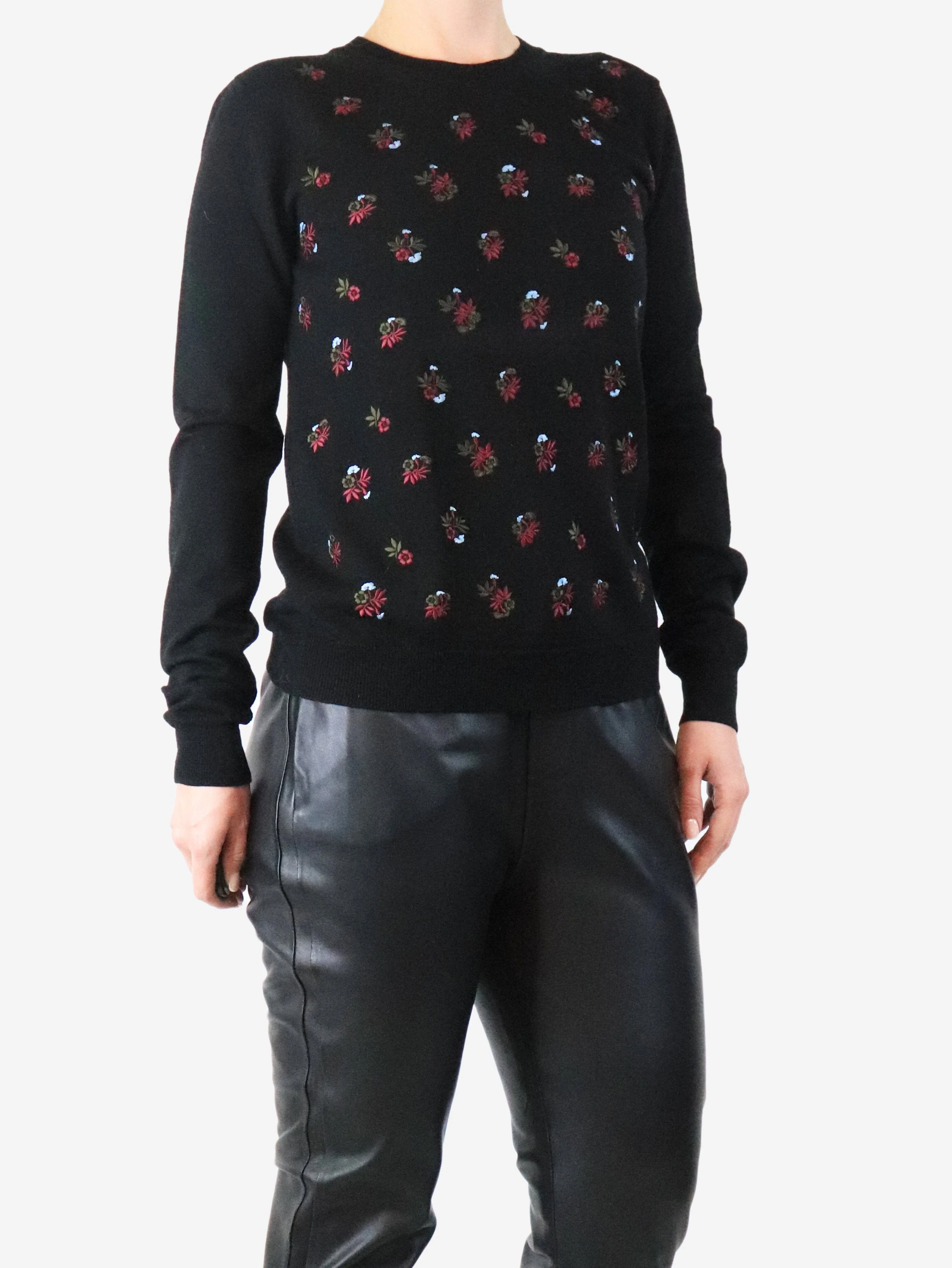 Black floral sweater - size M - Image 3