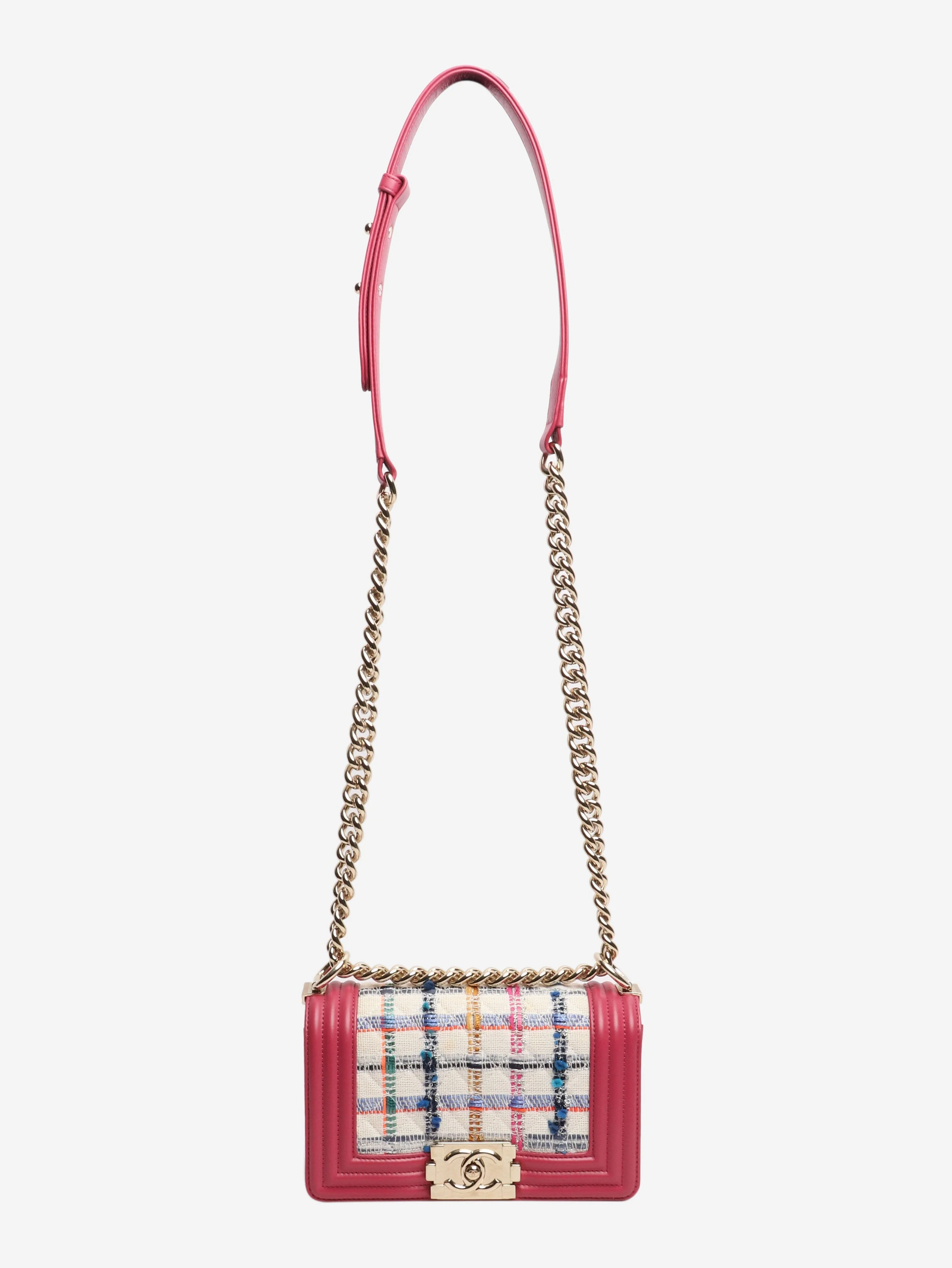 Multicolour 2018 tweed and leather Boy bag - Image 2