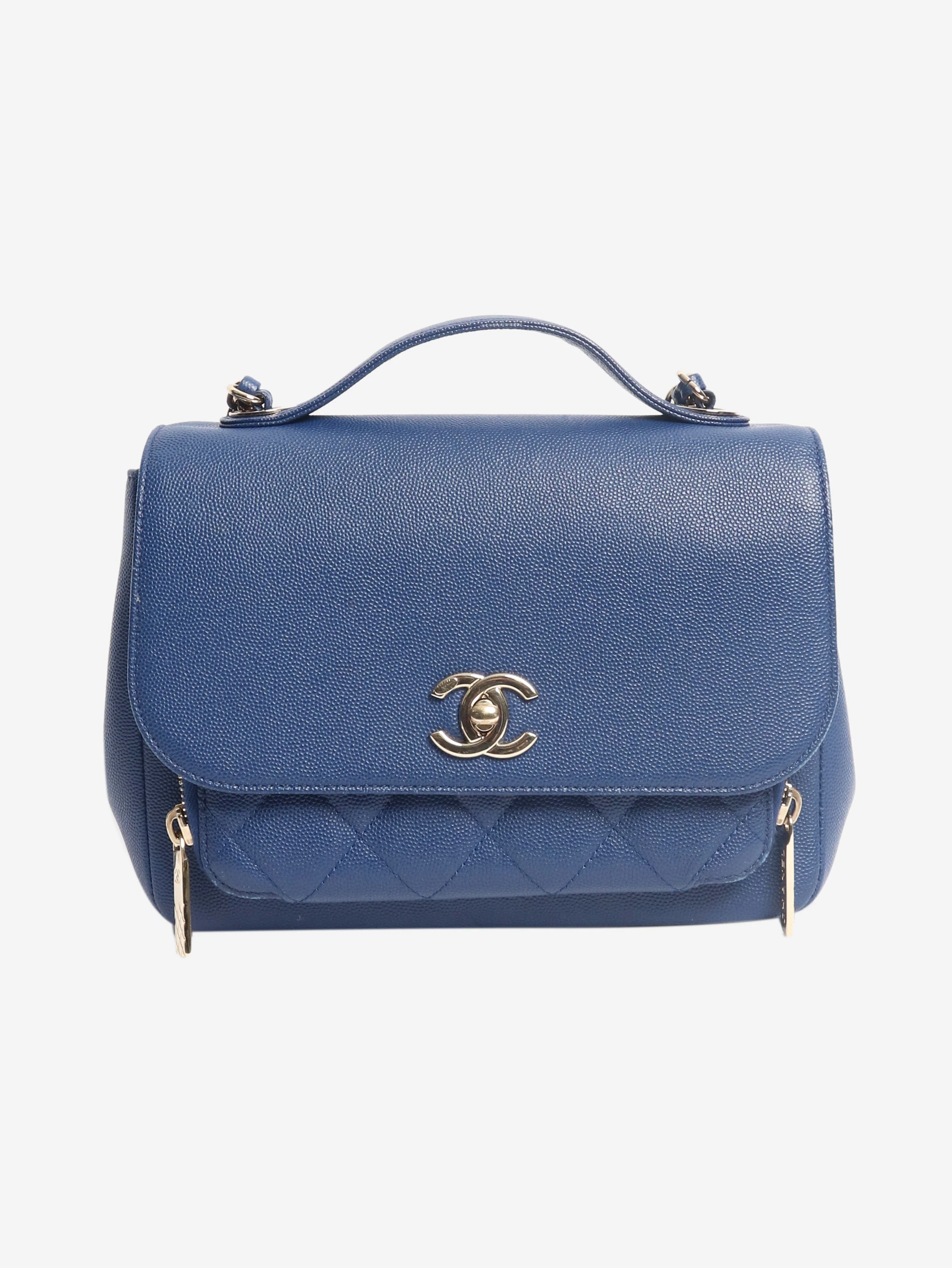Navy blue business affinity flap bag - Image 2