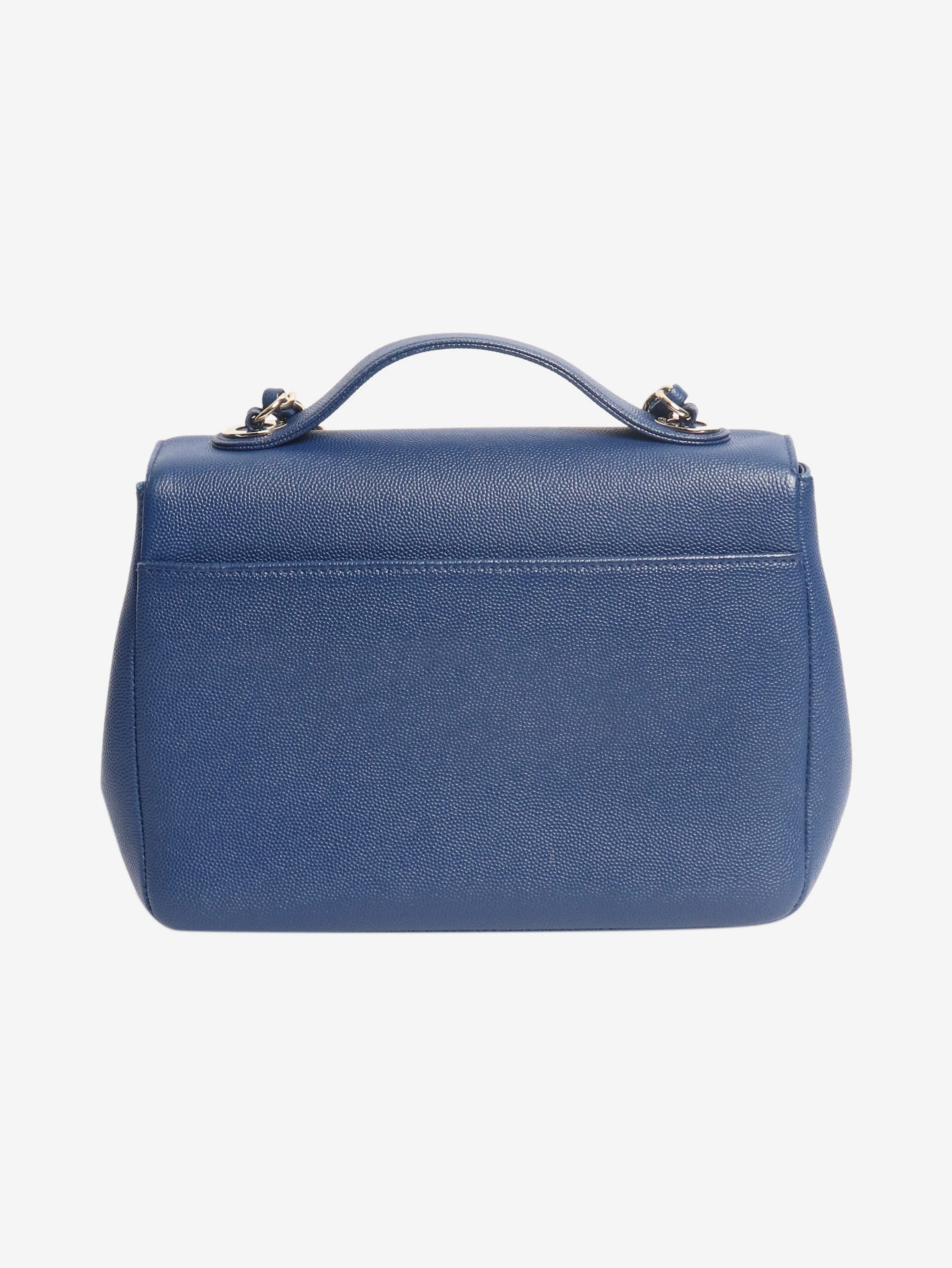 Navy blue business affinity flap bag - Image 3